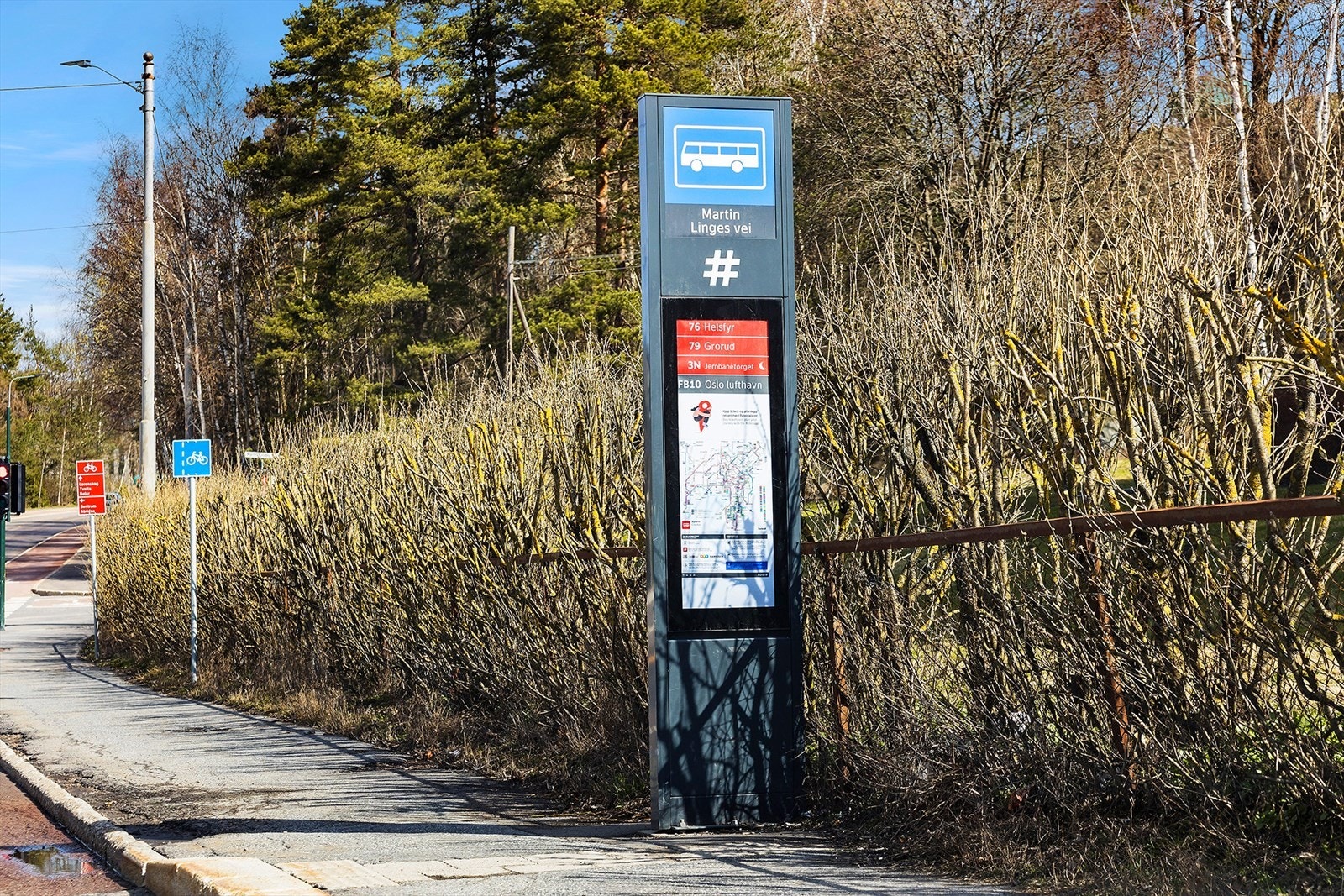 Kort avstand til nærmeste offentlig kommunikasjon. Galleribilde