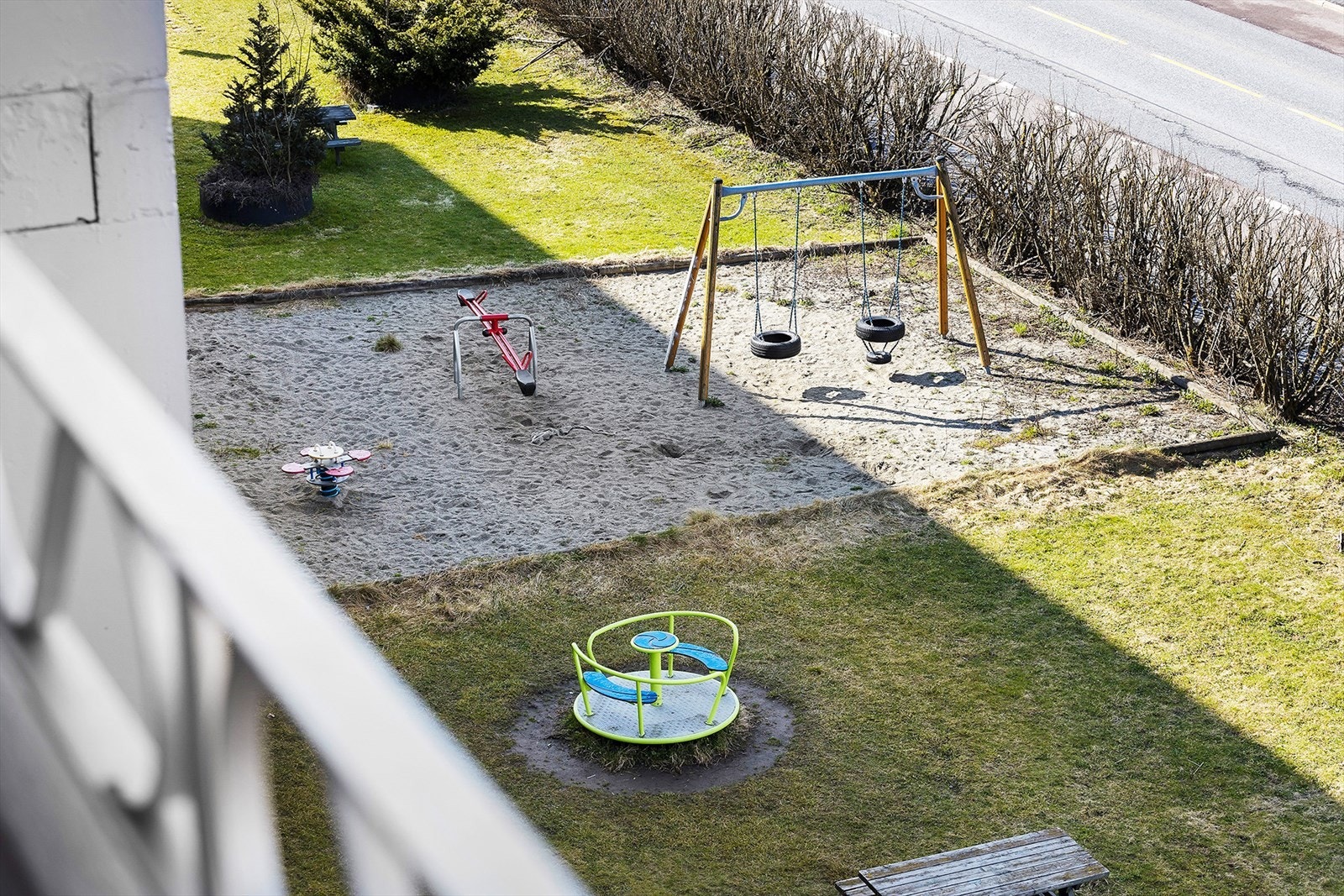 Det er opparbeidet et hyggelig lekeområde for de yngste. Galleribilde