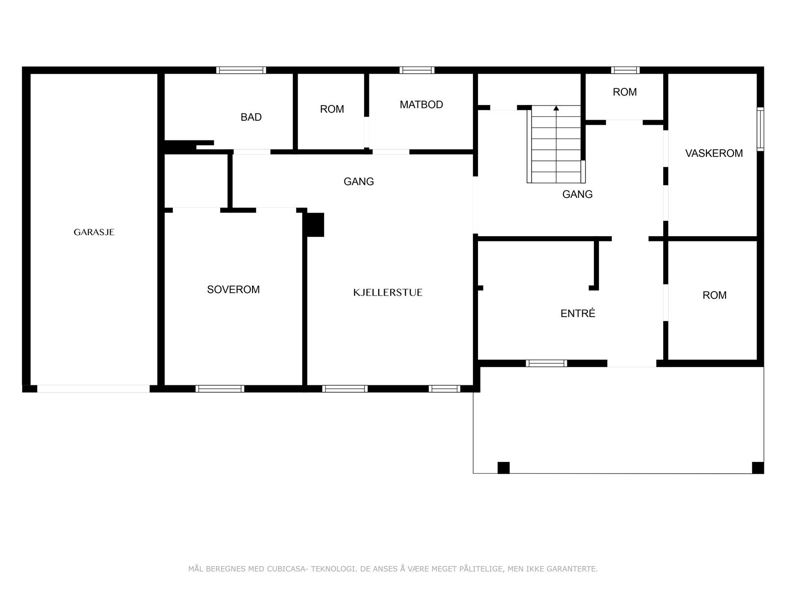 Plantegning underetasje Galleribilde