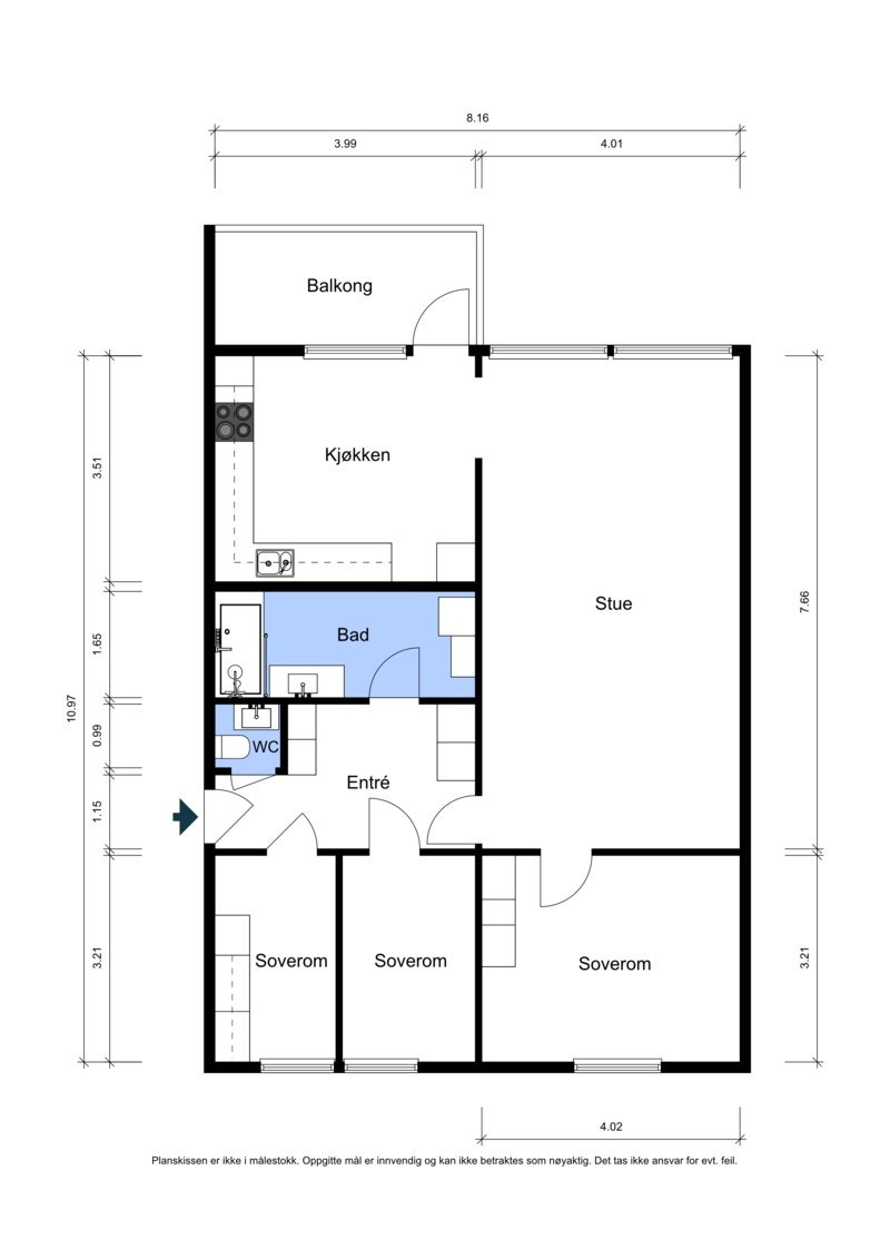 Planskisse. Galleribilde