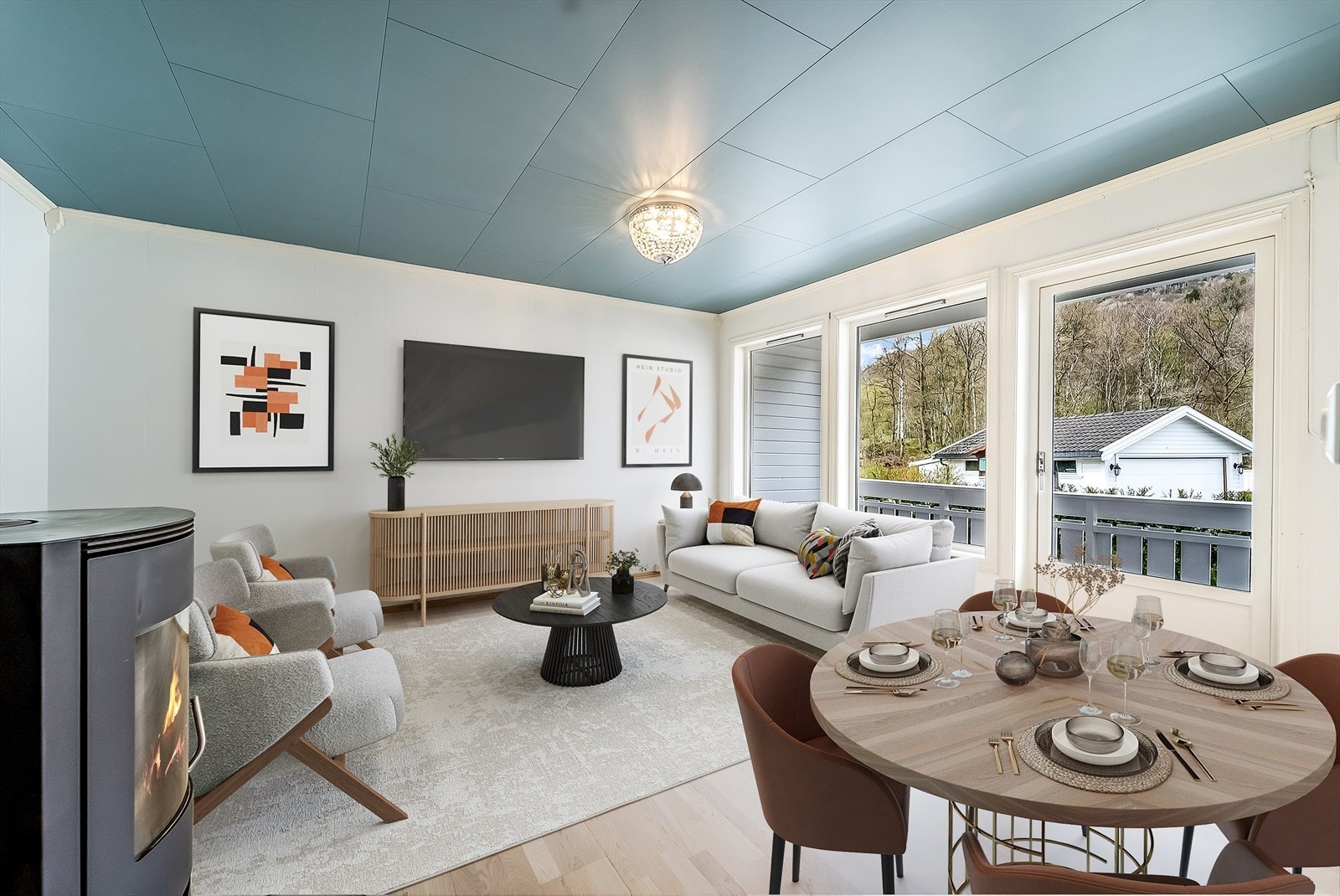 Stuen - vedovn. (Virtuell møblering) Galleribilde