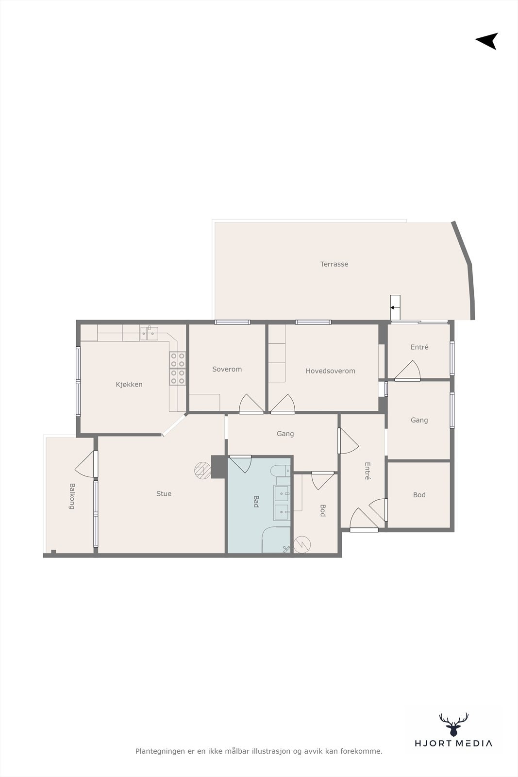 Plantegning Galleribilde