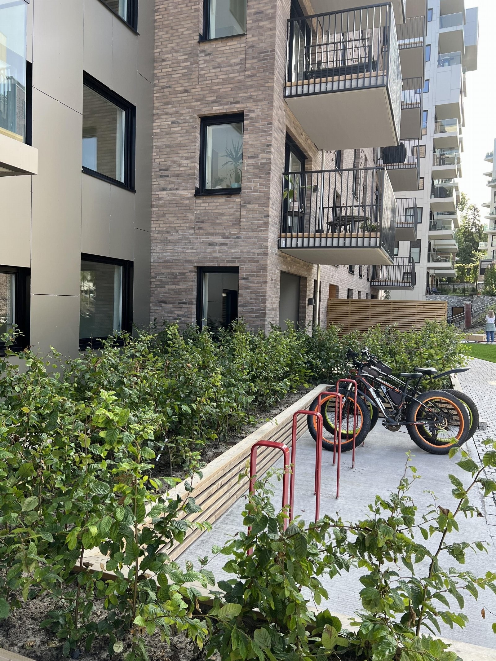 Uteparkering for sykkel Galleribilde