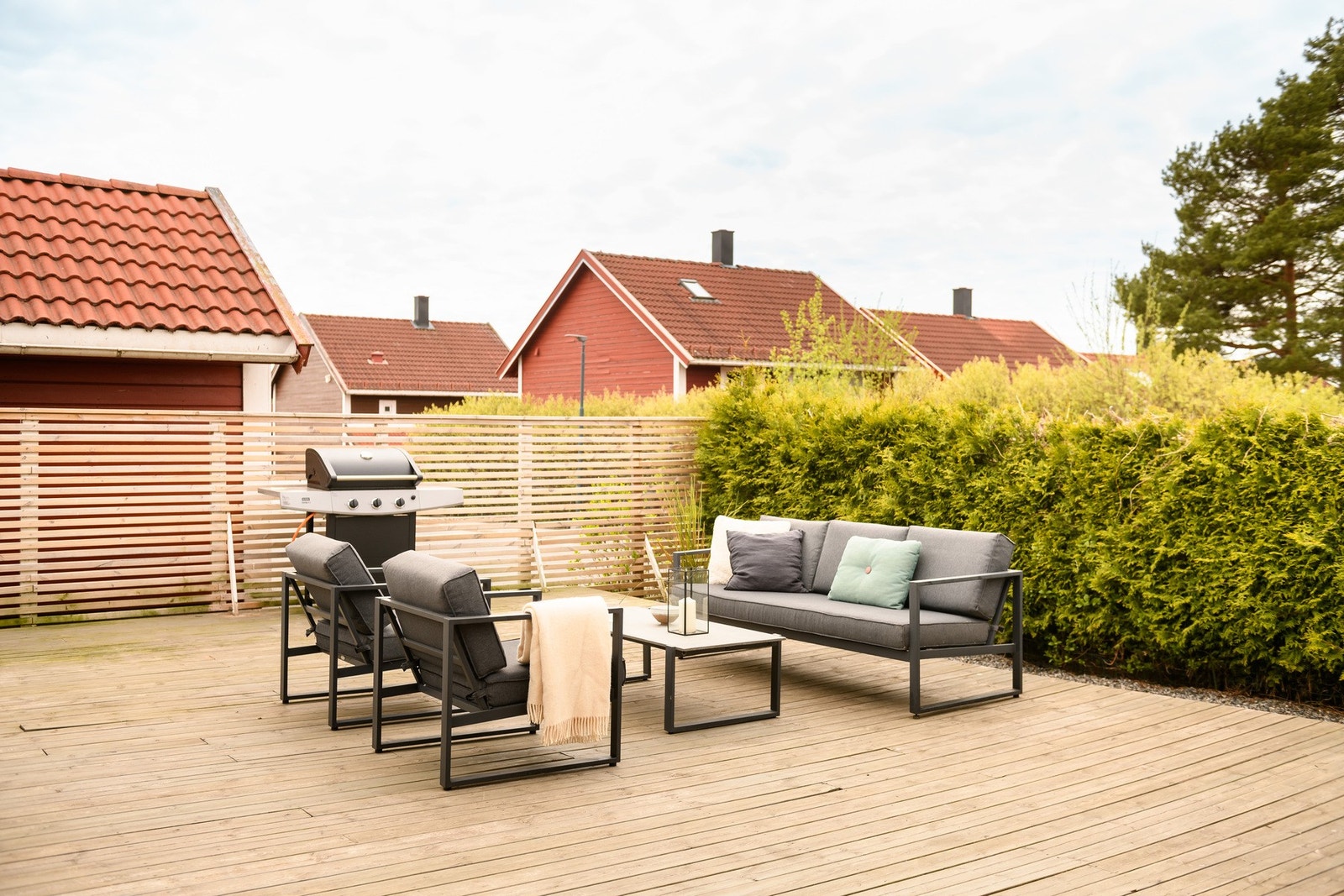 Familievennlig nabolag. Galleribilde