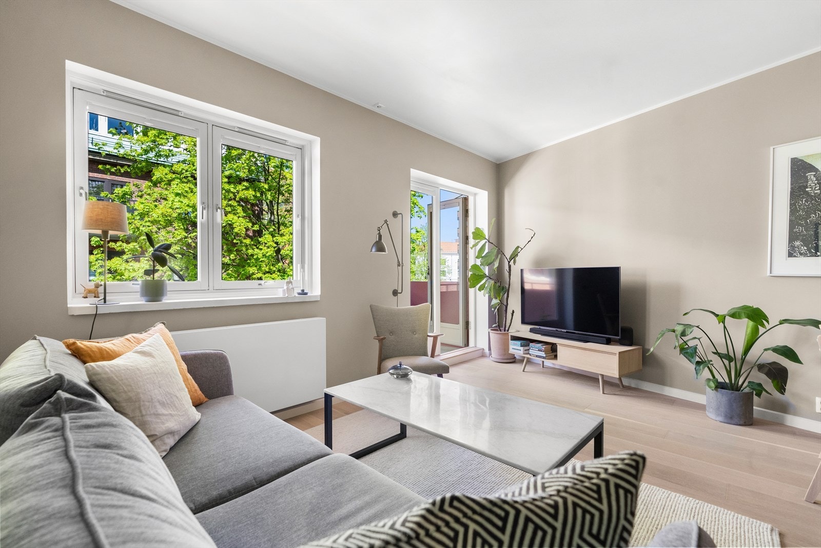 Fra stuen har du tilgang til en flott balkong. Galleribilde