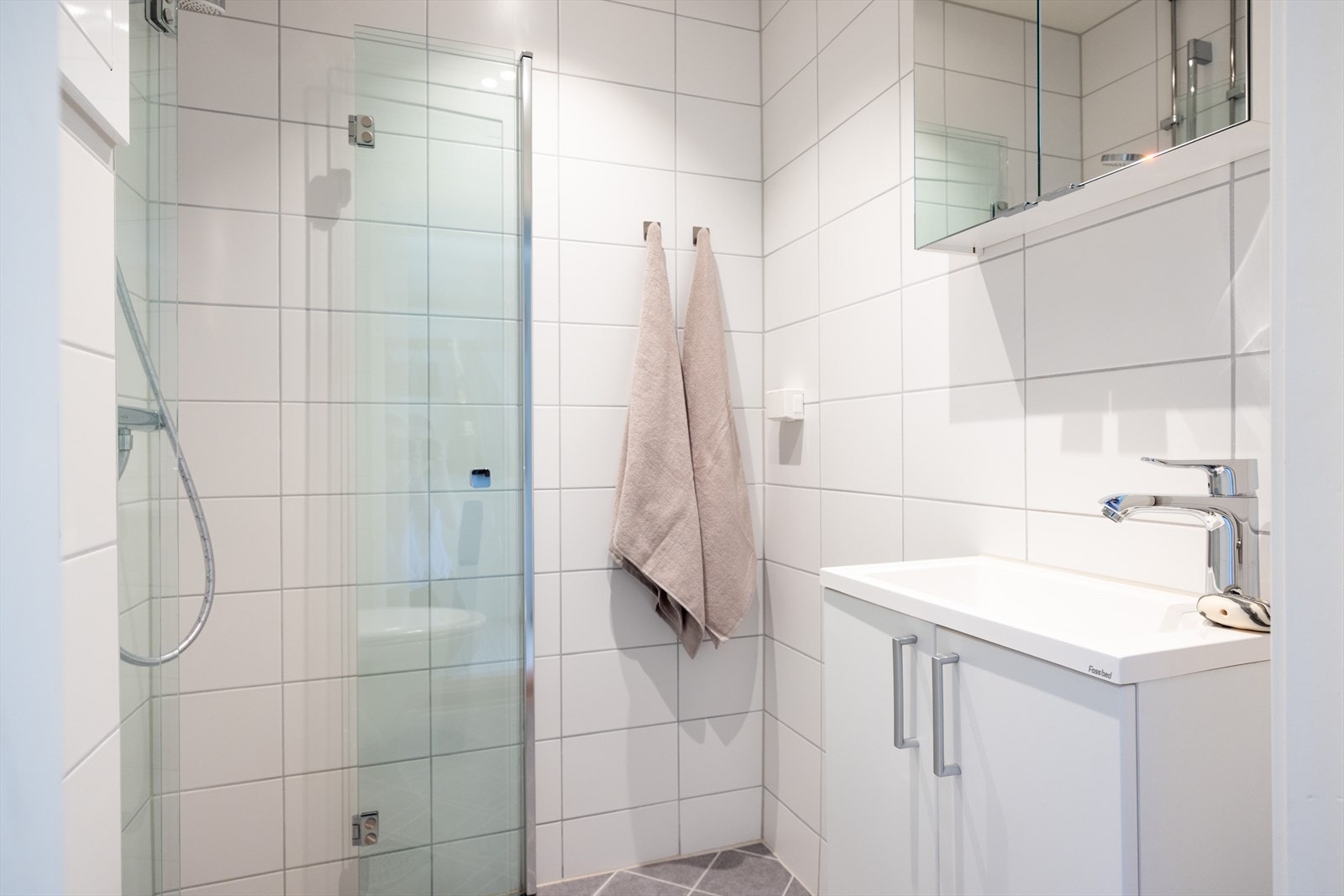 - Baderommet ble pusset opp i regi av borettslaget i 2019 - Galleribilde