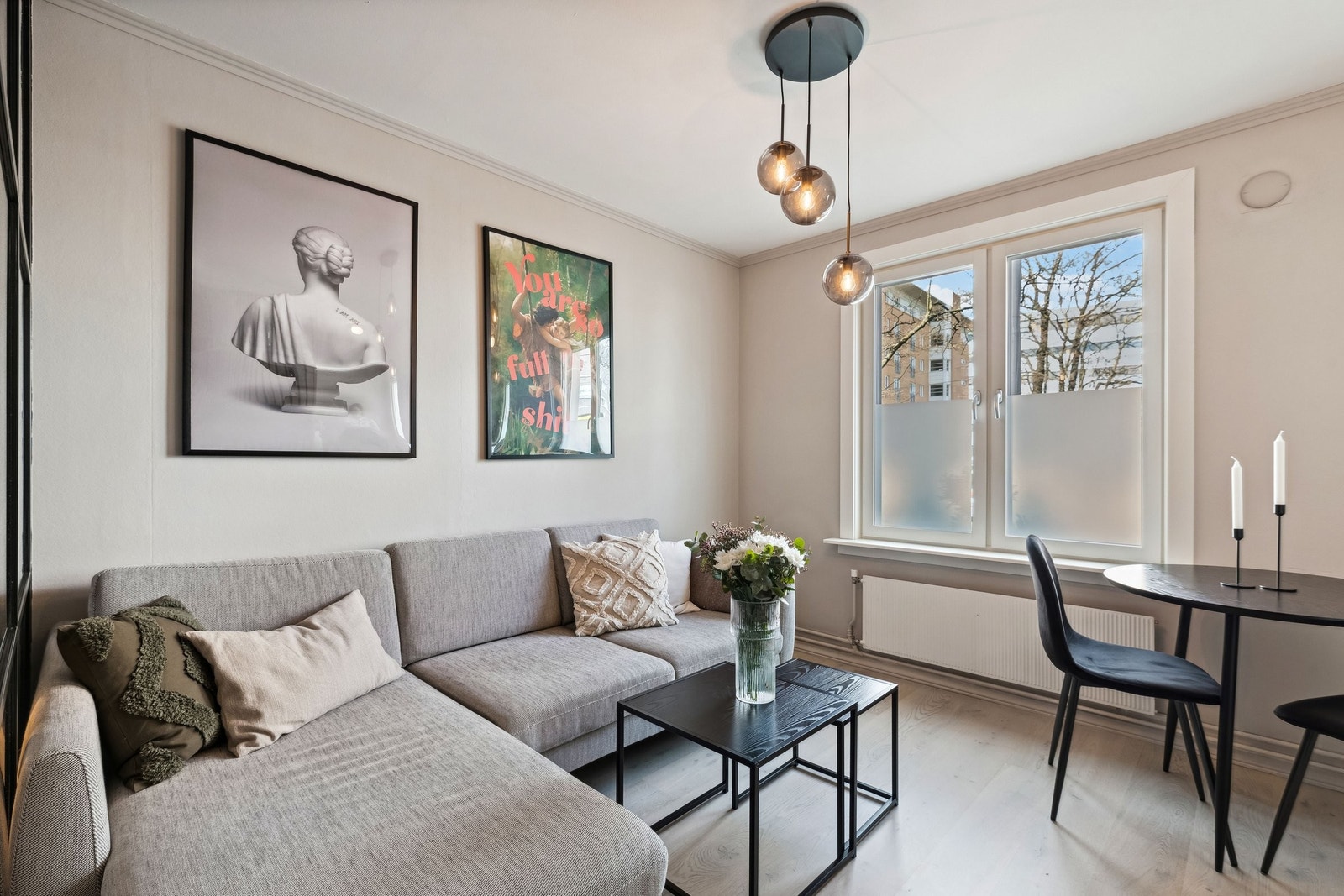 Vinduene i leiligheten er nye fra 2021. Galleribilde