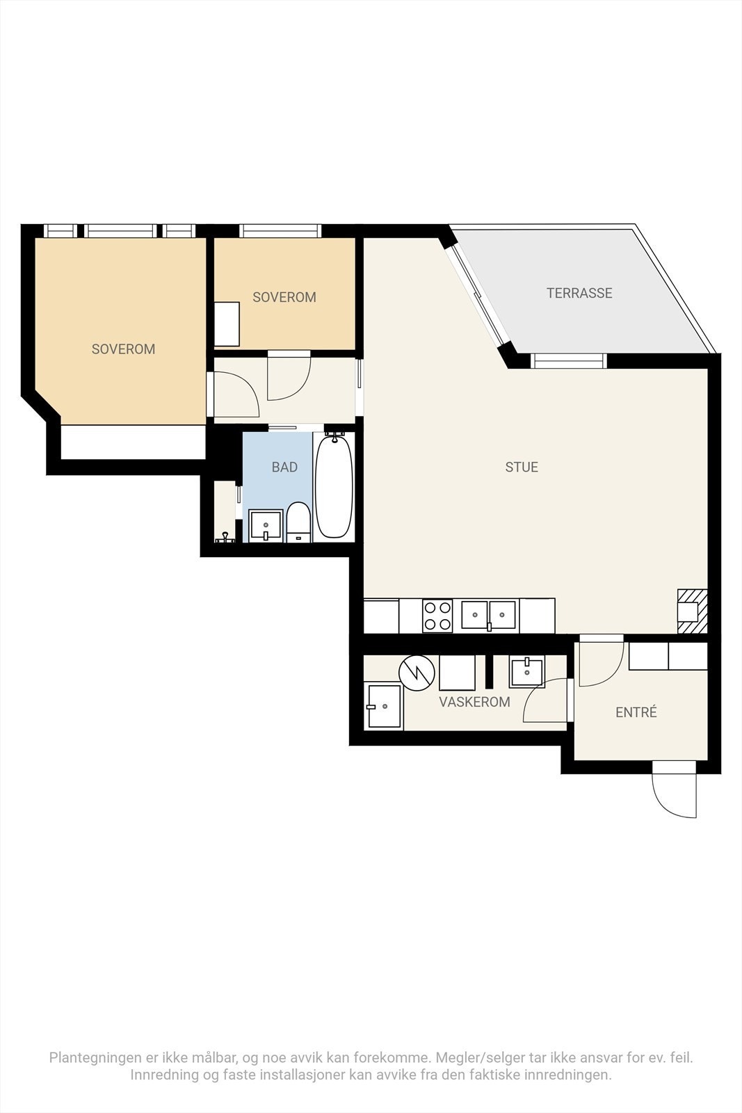 Plantegning 3. etasje Galleribilde