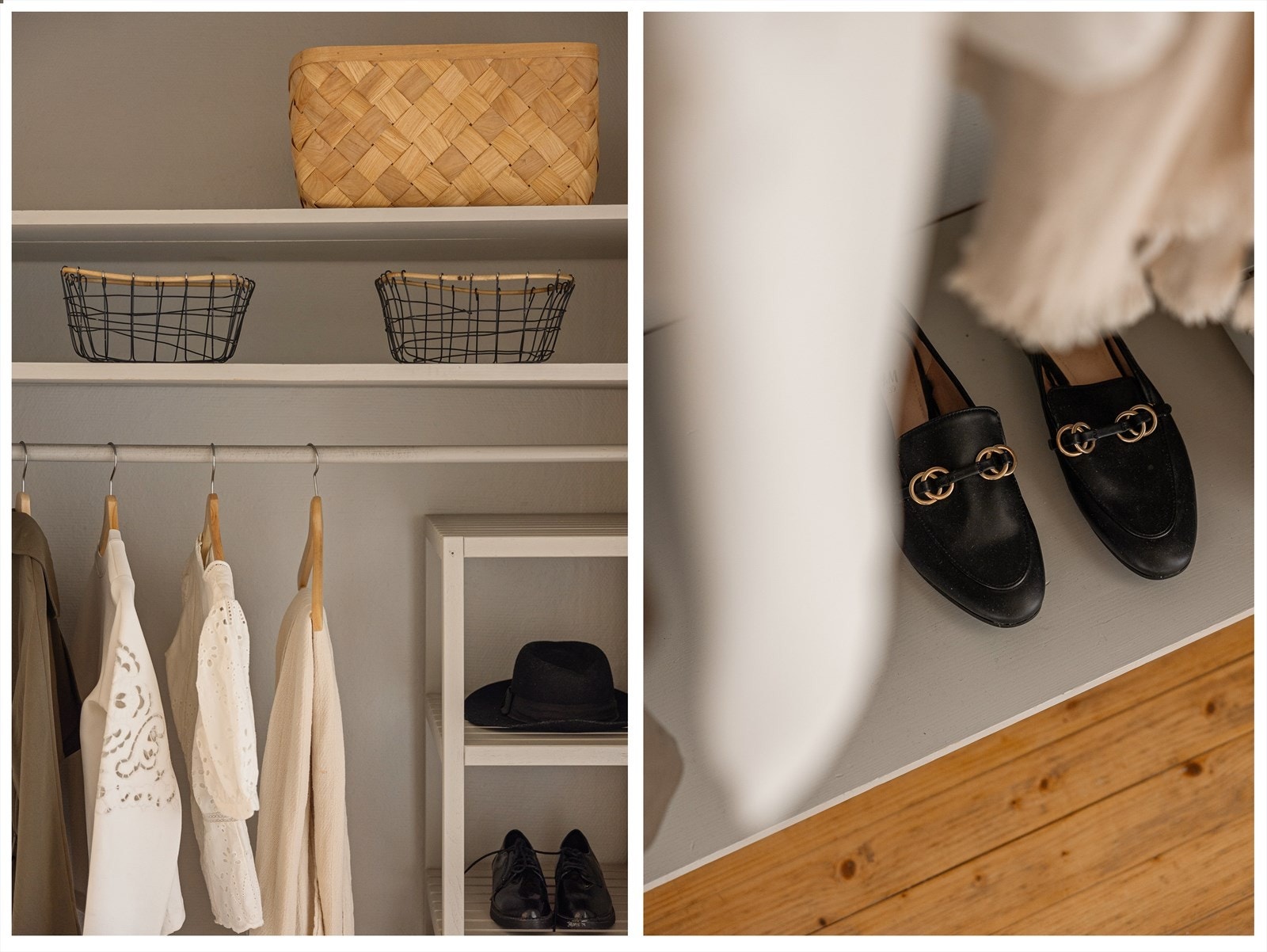 Stor nisje med plass til jakker, sko, luer, votter etc. Galleribilde