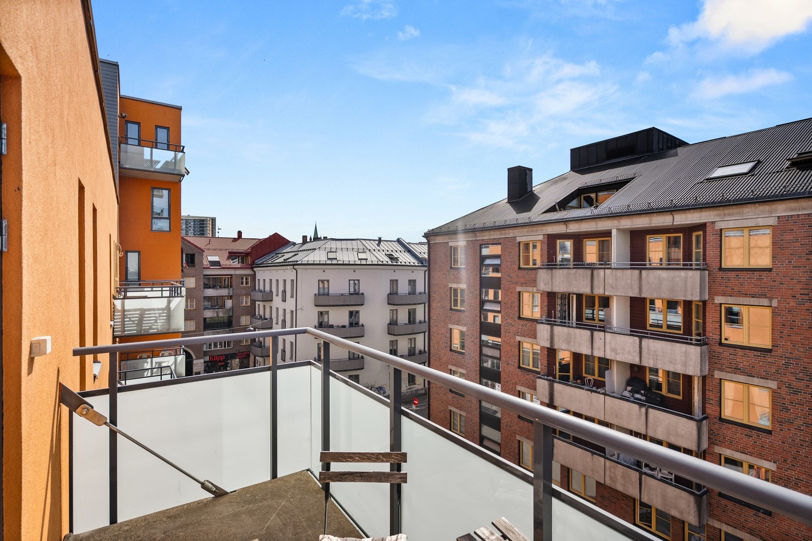 Balkongen har et areal på 5 kvm. Galleribilde