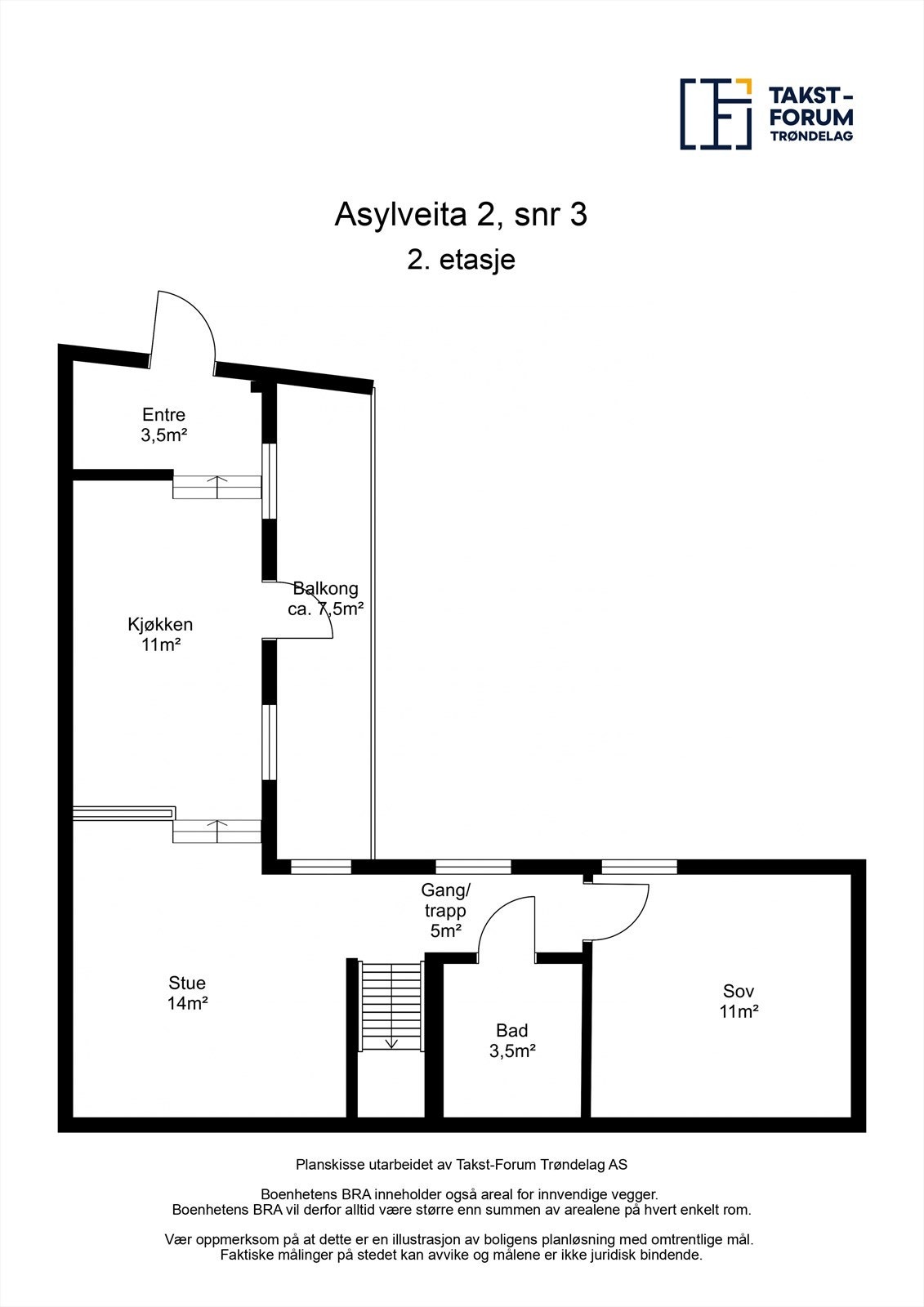 Planskisse 2. etasje. Galleribilde