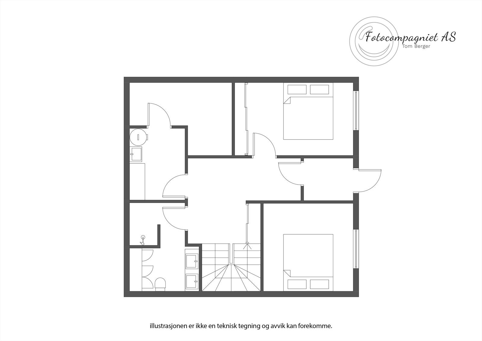 Planskisse inngangsetasje Galleribilde