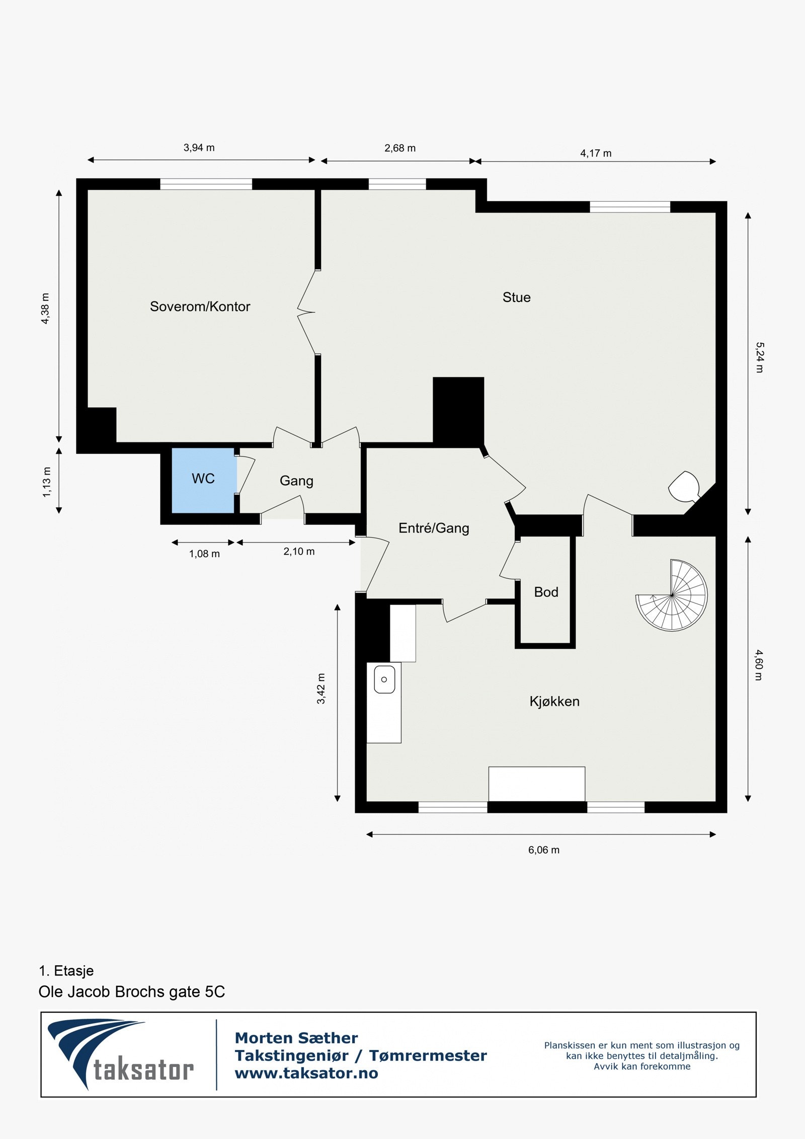 Plantegning 1.etasje. Galleribilde