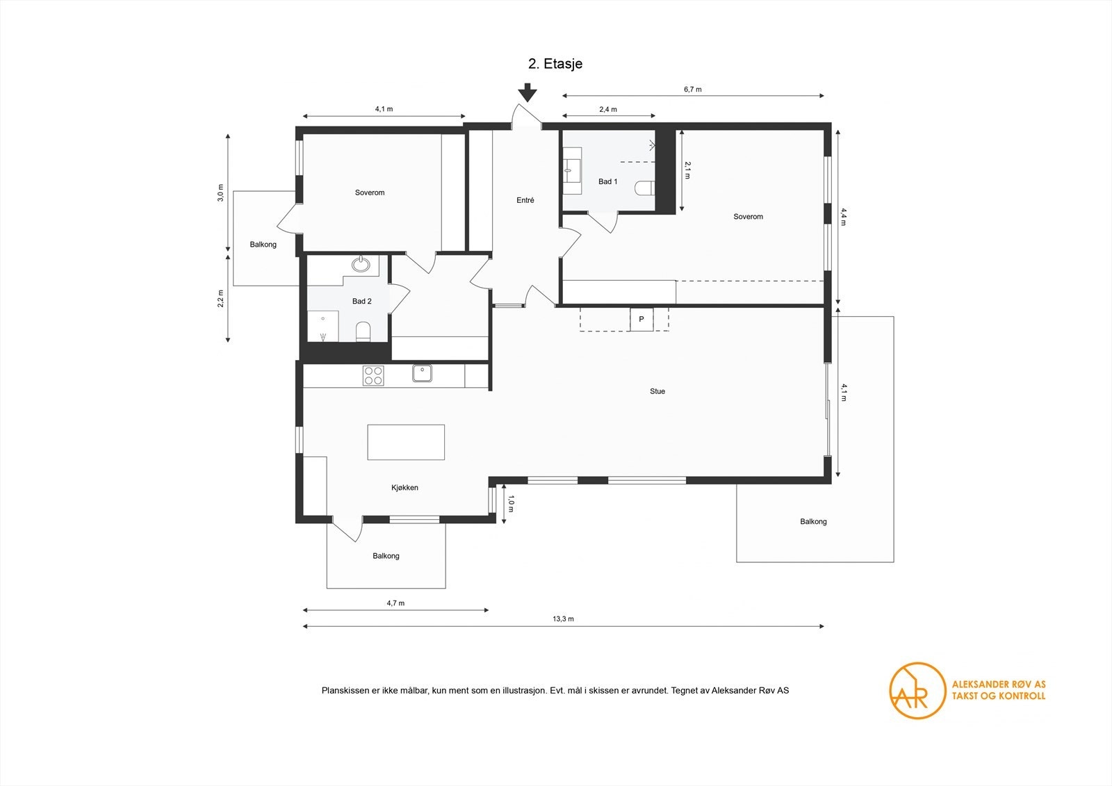 Plantegning sidesporet 6. Galleribilde