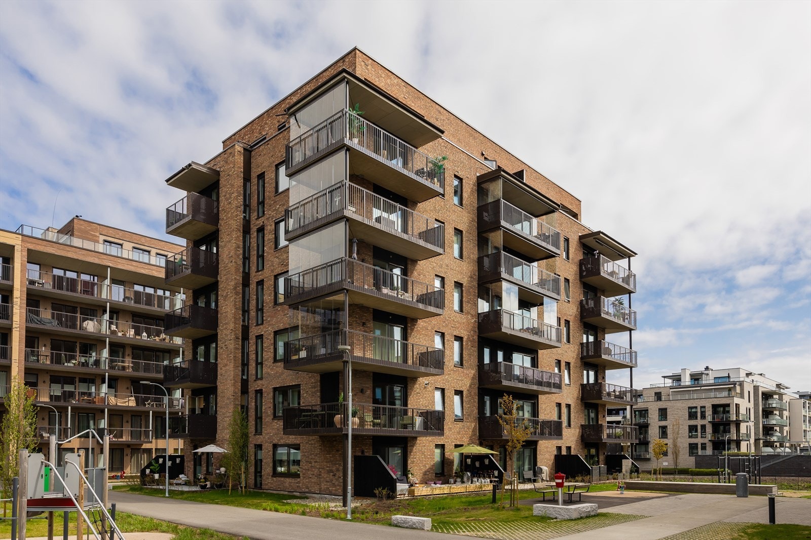 Fasade. Bygget er ferdigstilt i 2021. Galleribilde