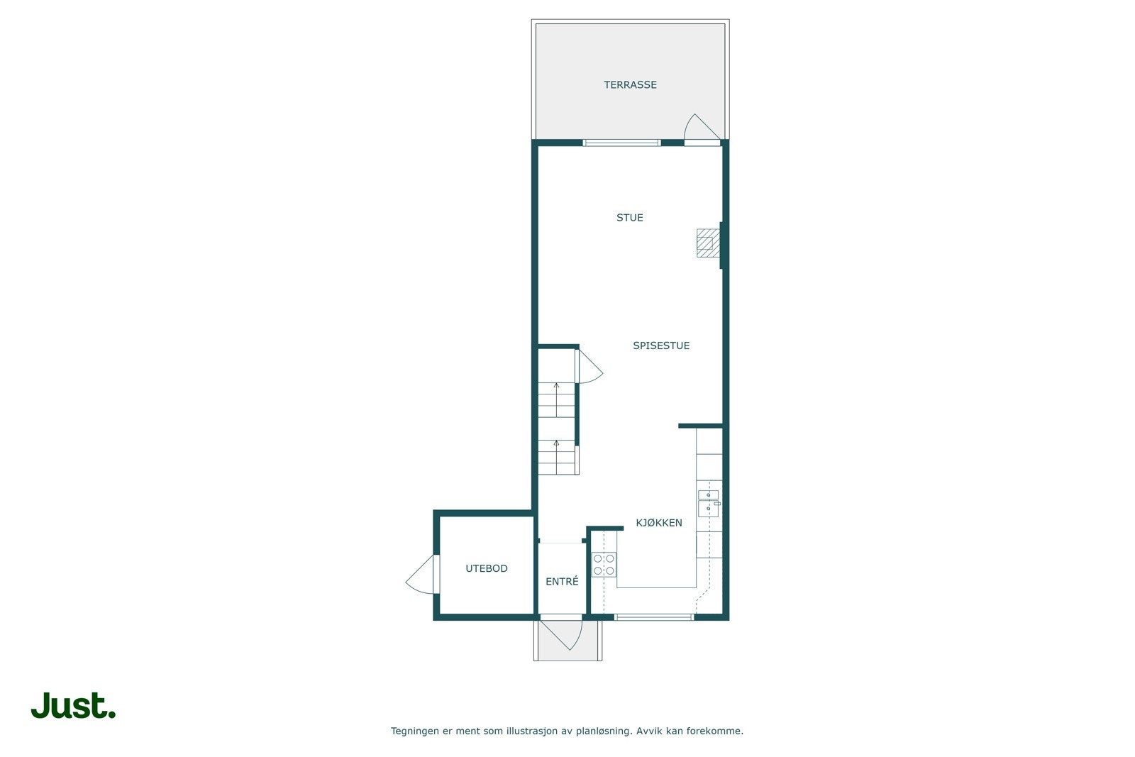 Planskisse 1.etasje. Galleribilde