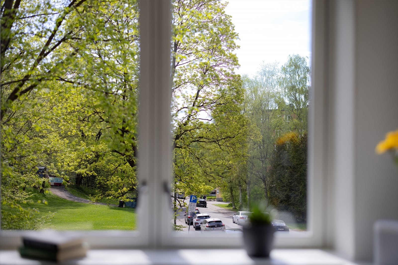 - Hyggelig utsikt mot åpent grøntområde - Galleribilde