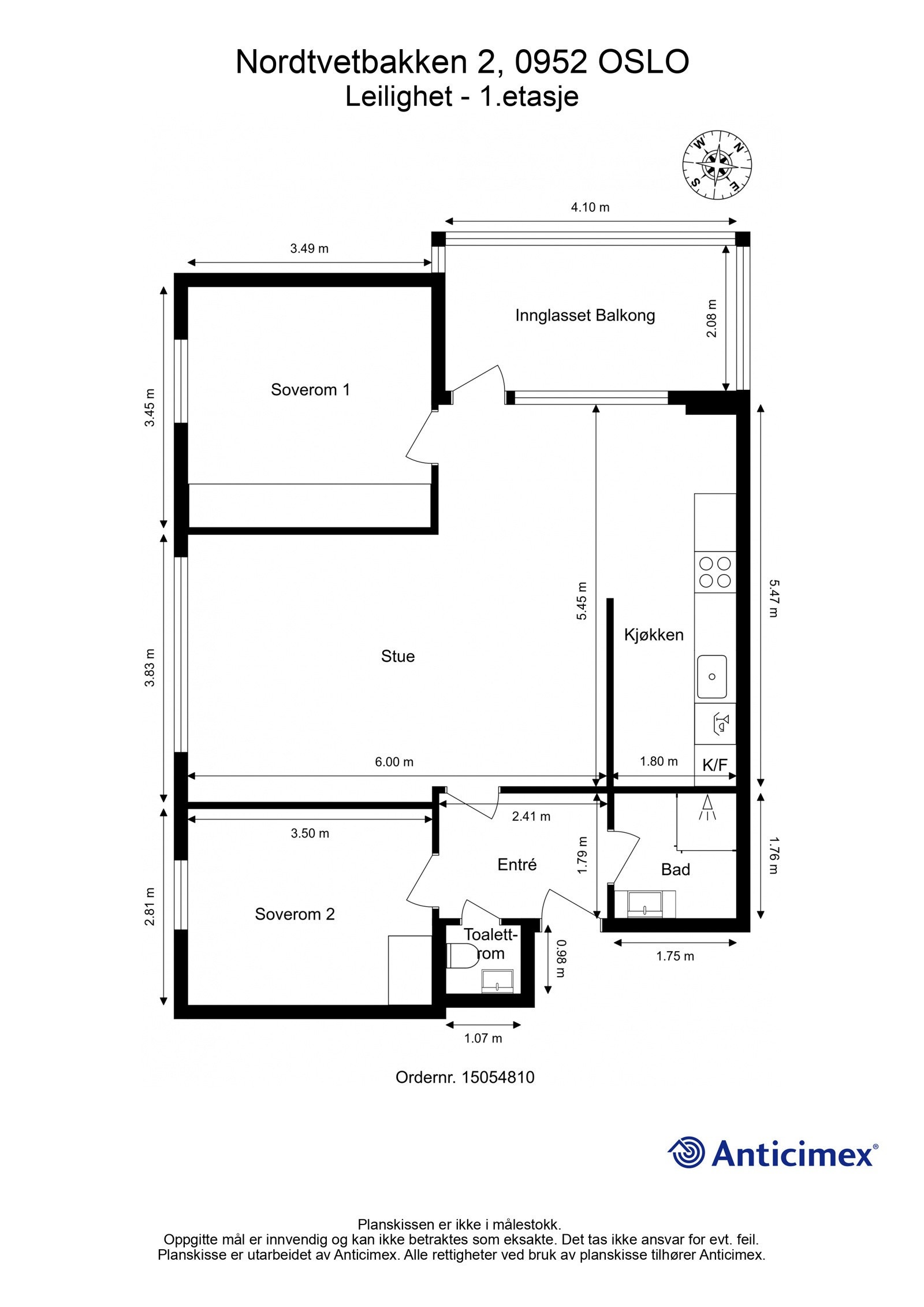 Plantegning Galleribilde