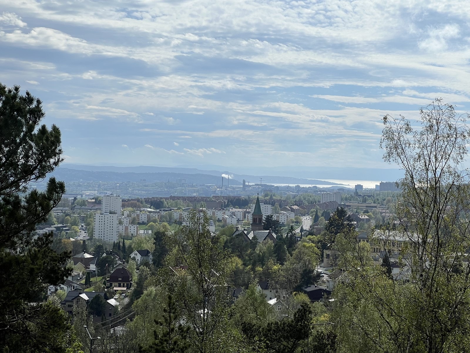 Selgers bilde. Utsikt fra balkongen. Galleribilde