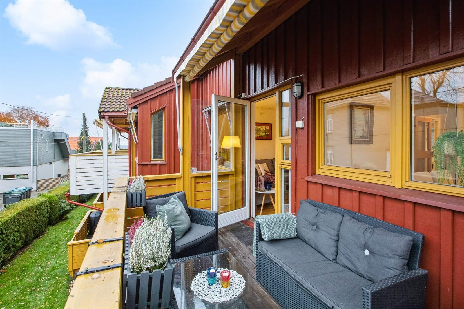 balkong på 7,5 kvm. med adkomst fra stuen Galleribilde