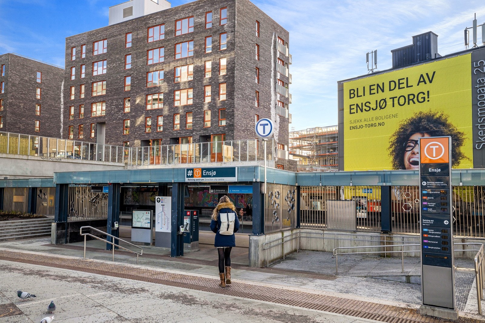 Kort vei til Ensjø t-banestasjon Galleribilde