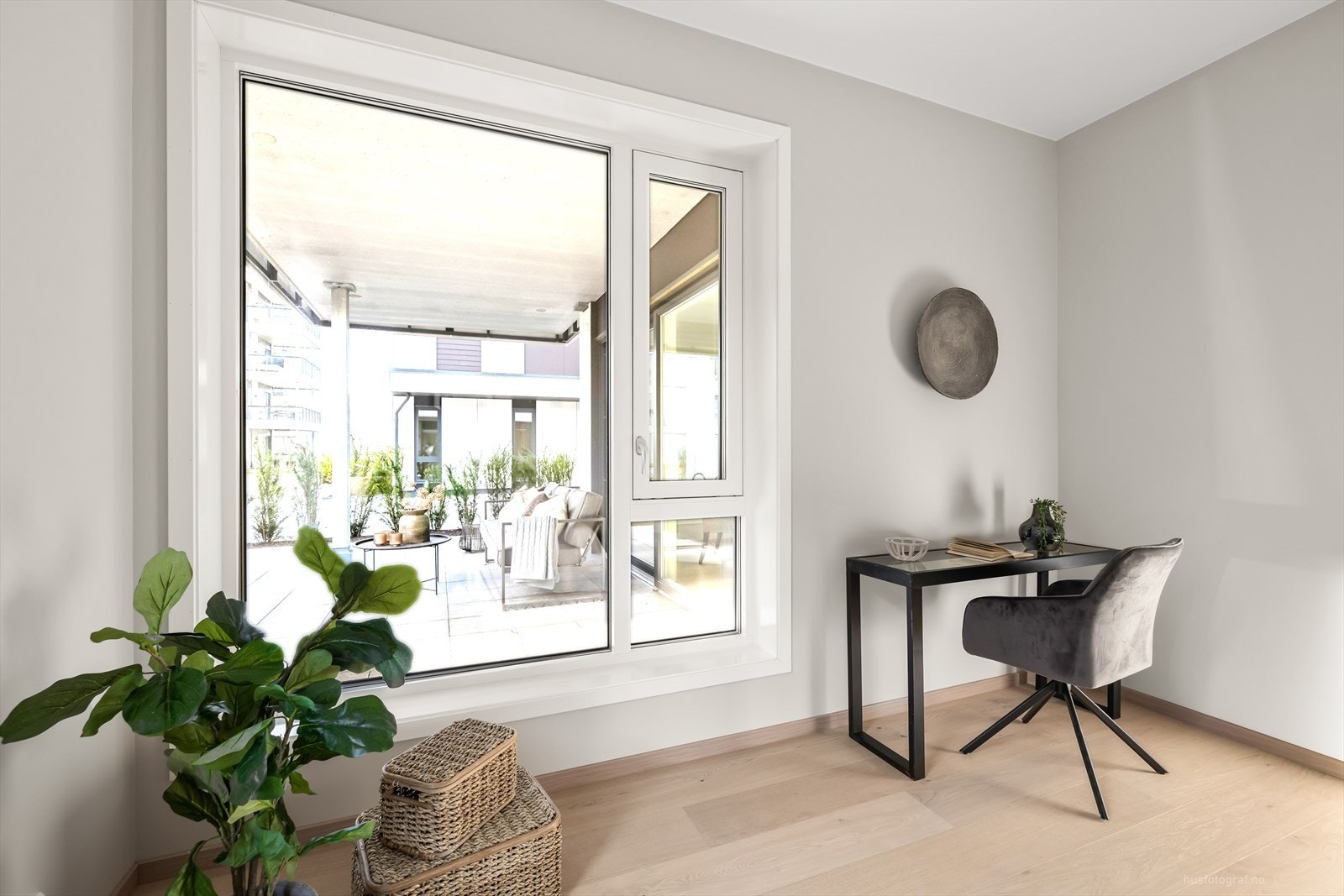 Det er god plass til garderobe. Galleribilde