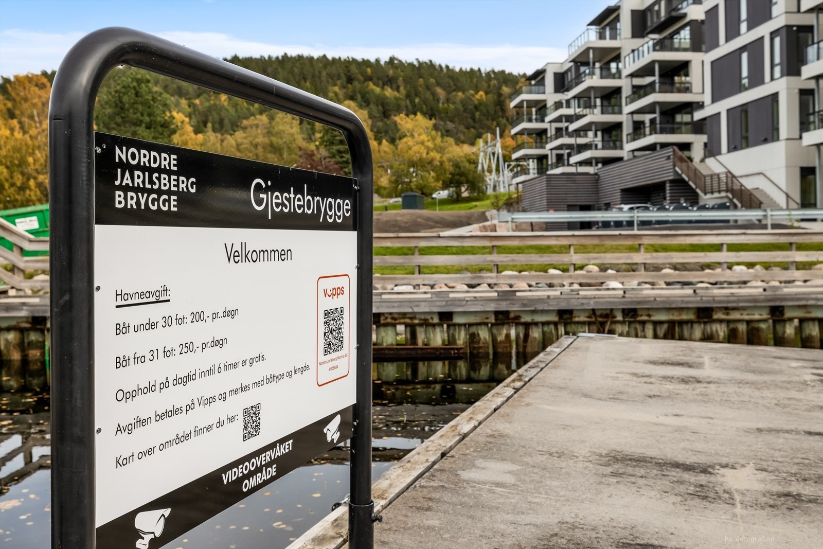 Alle som kjøper leilighet på Bryggeparken kan kjøpe båtplass. Og kanskje du får gjester som kommer sjøveien. Galleribilde