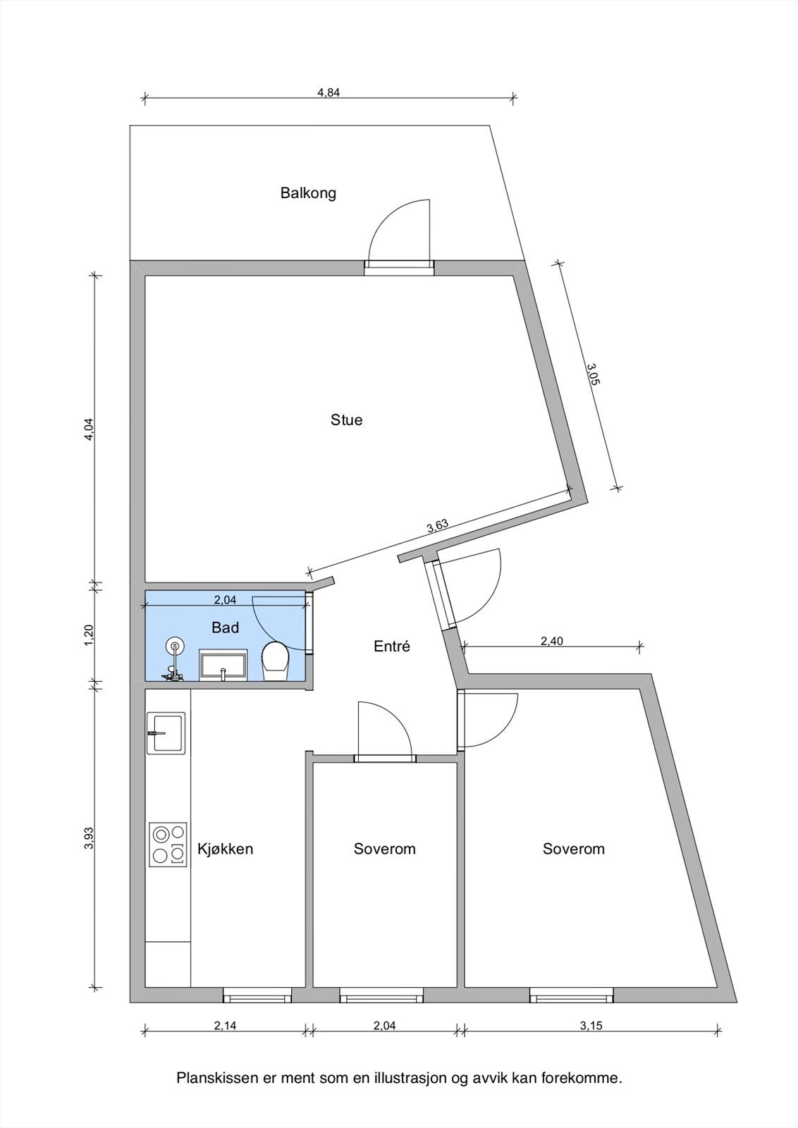 Plantegning Galleribilde