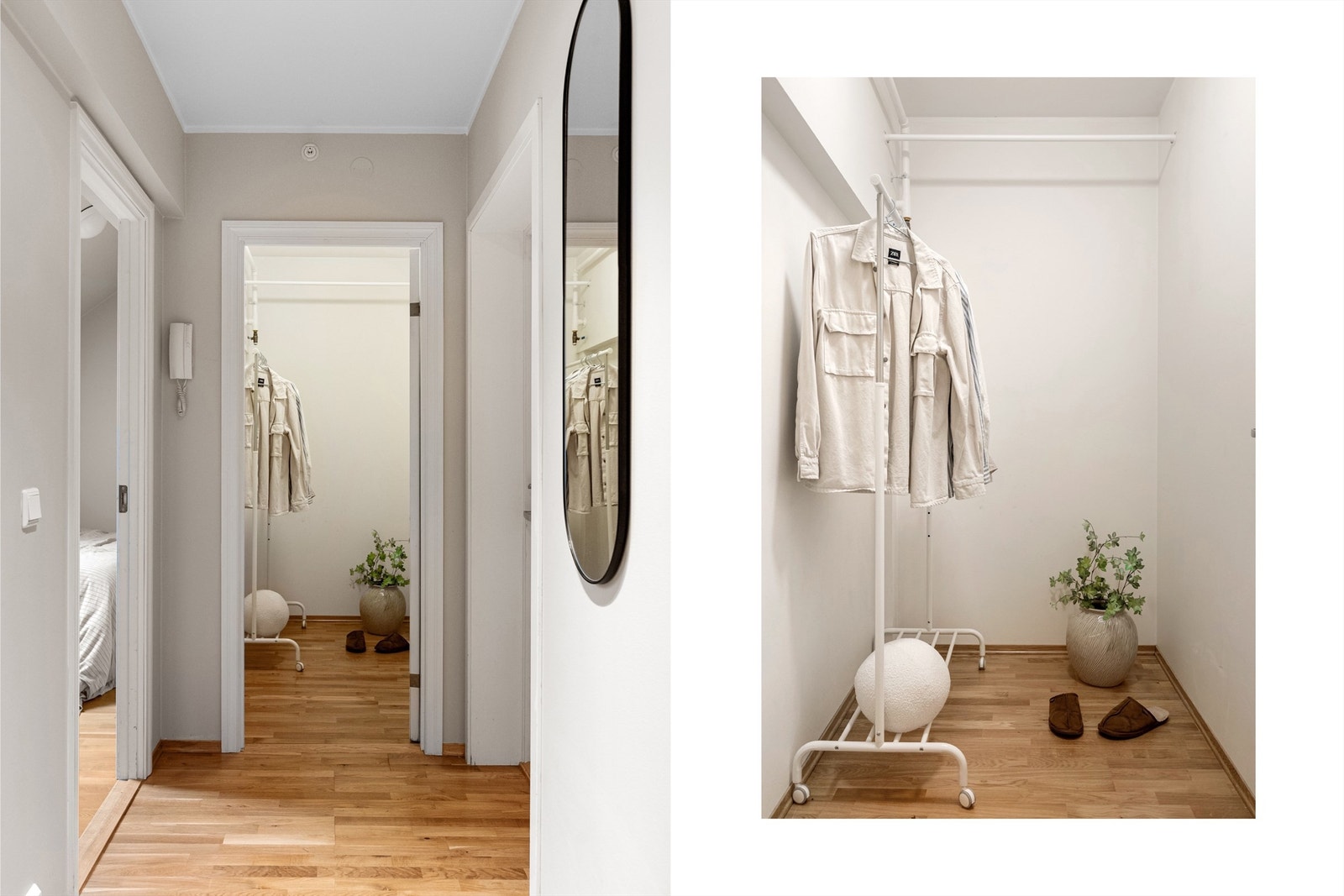 - Like ved hovedsoverommet har man en romslig bod med god plass til oppbevaring. Kan også brukes som "walk-in" garderobe om ønskelig - Galleribilde