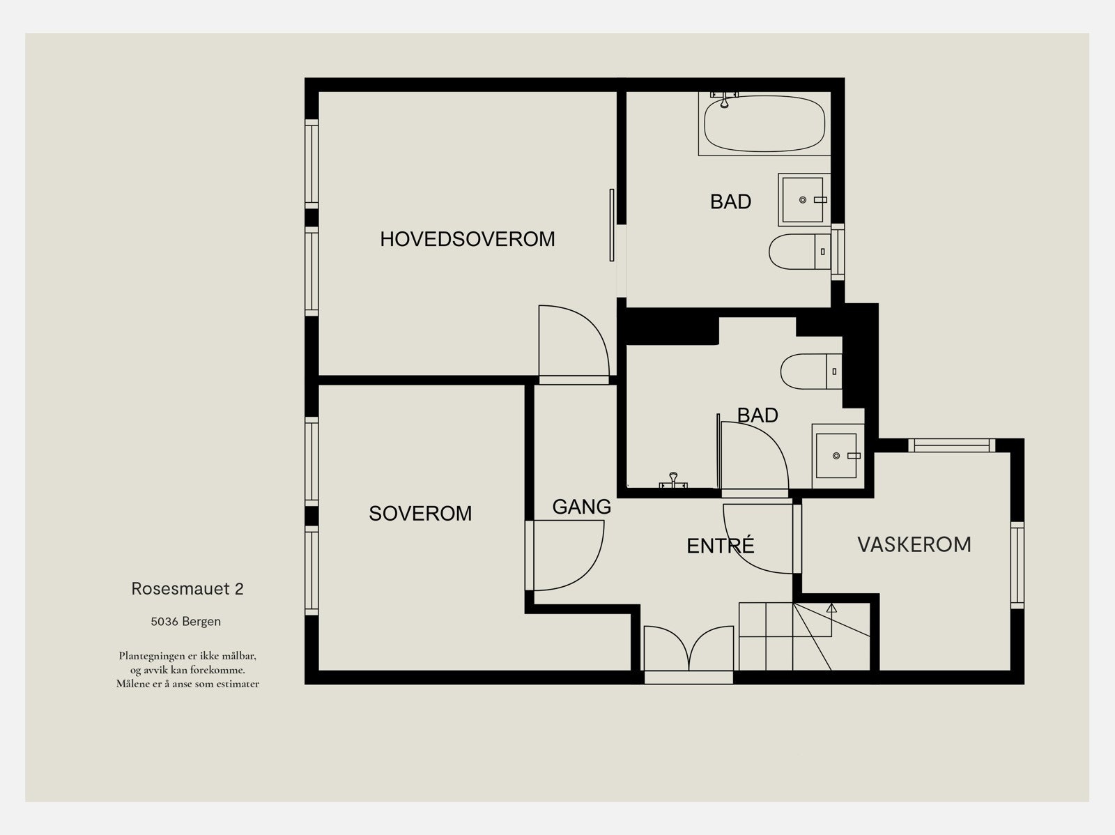 Plantegning 1.etg. Galleribilde