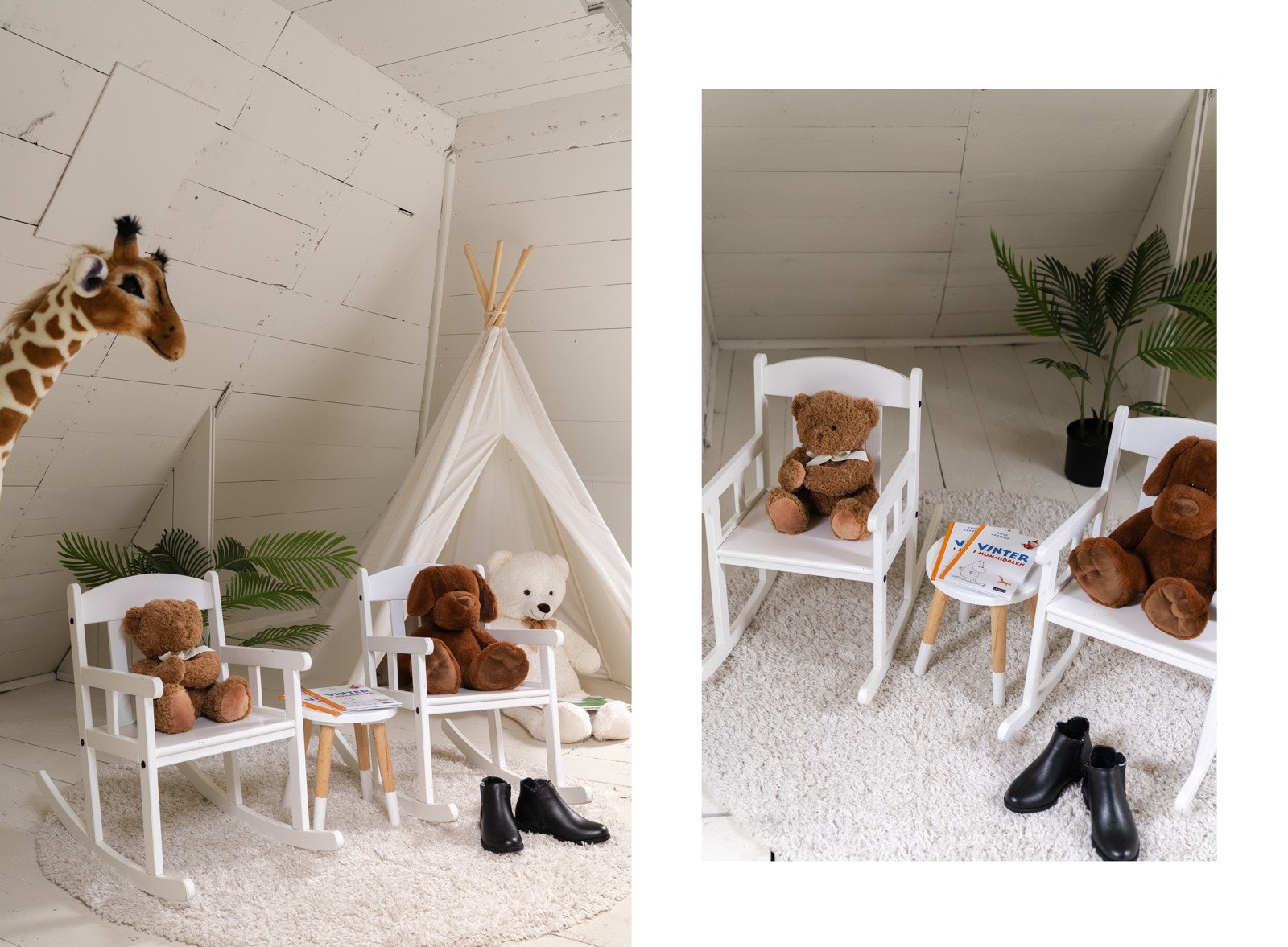 Det er montert helt nye takvinduer på loftet. Rommet er målt til ca. 15 kvm. Galleribilde