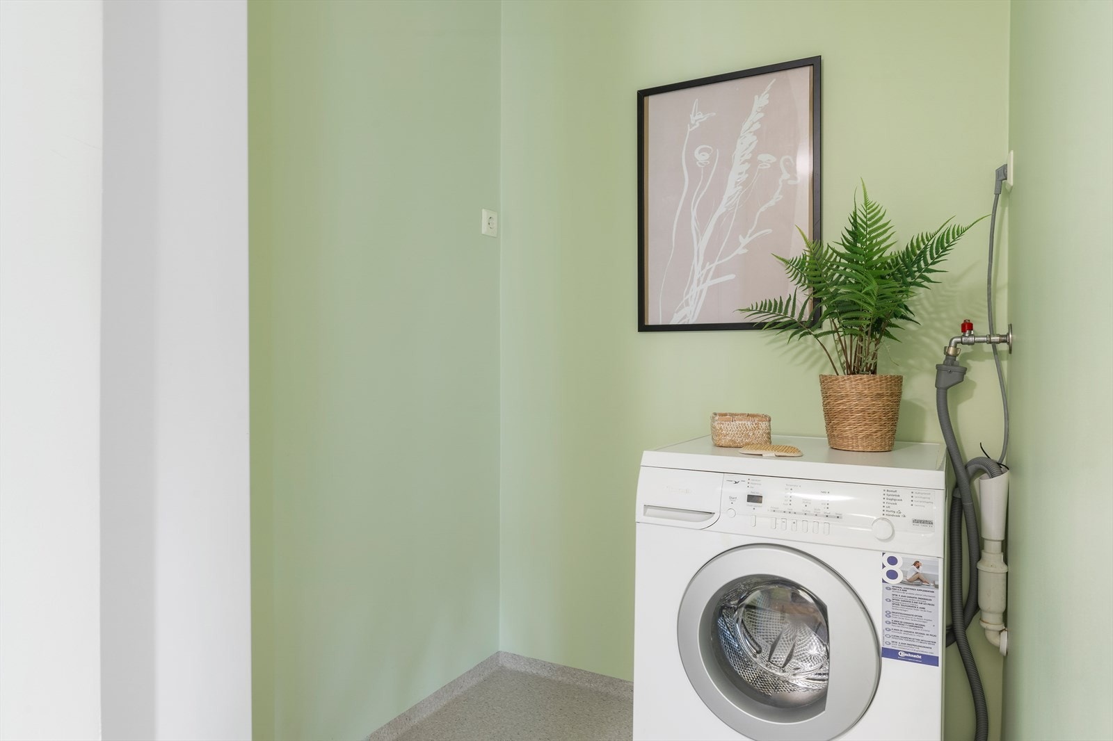 Opplegg til vaskemaskin. Galleribilde