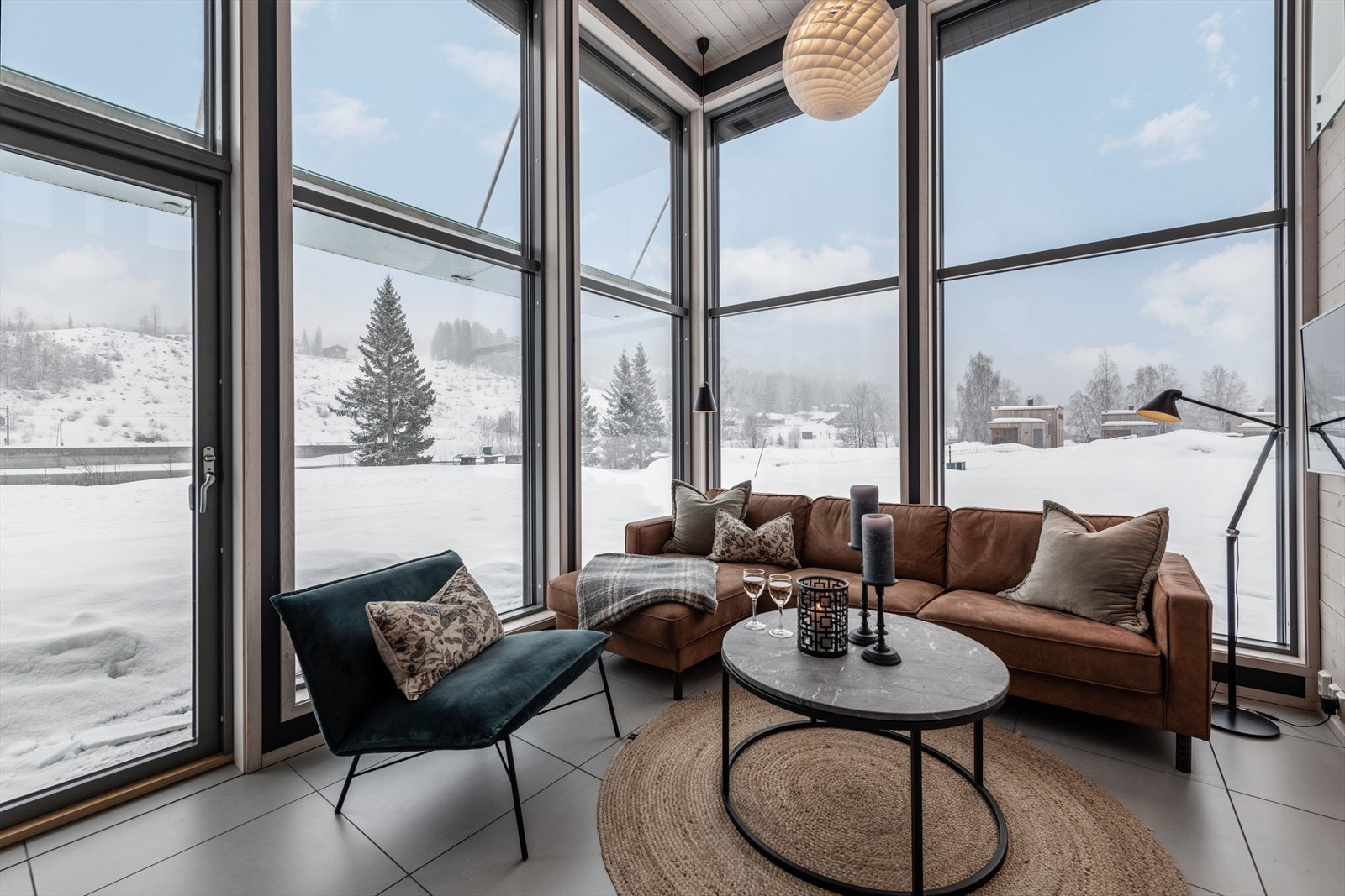 Bilder av visningshytte Galleribilde