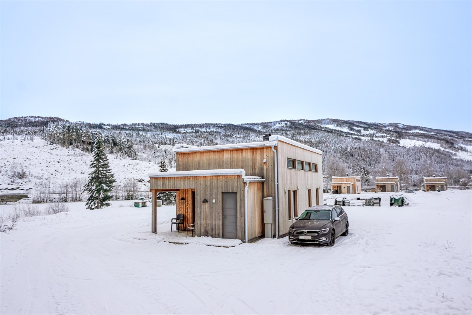 Bilde av visningshytte Galleribilde