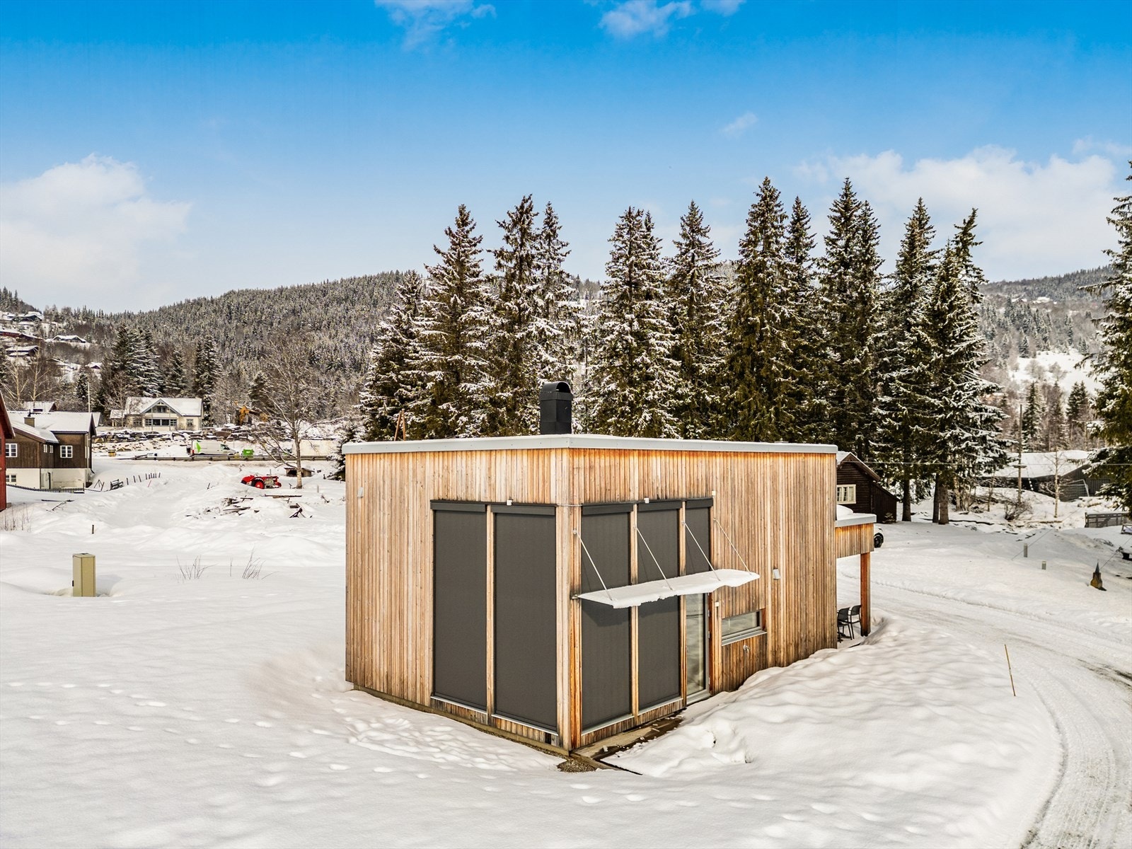 Bilder av visningshytte Galleribilde