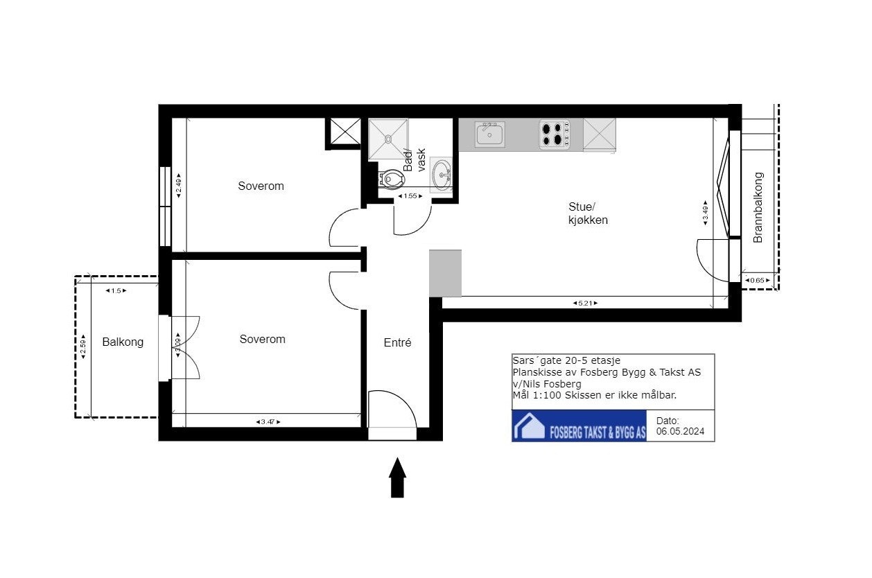 Svært god og arealeffektiv planløsning. Galleribilde