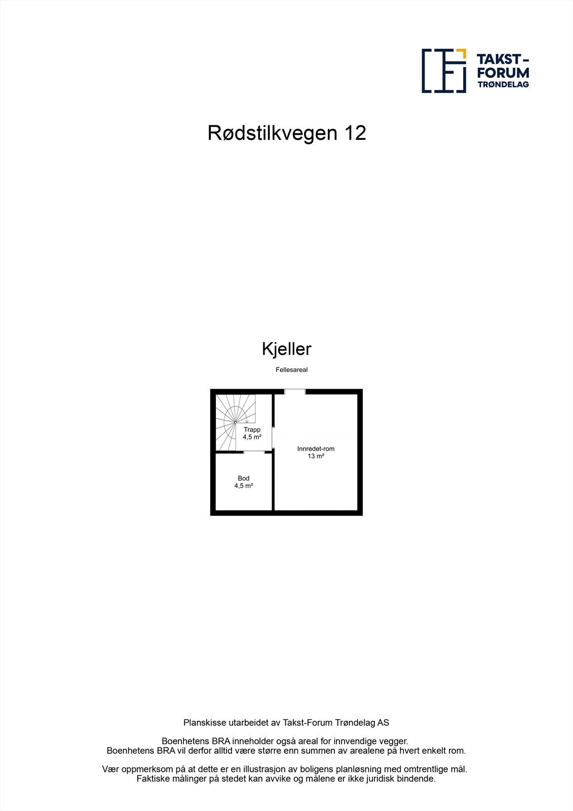 Planskisse av kjelleretasjen. Galleribilde