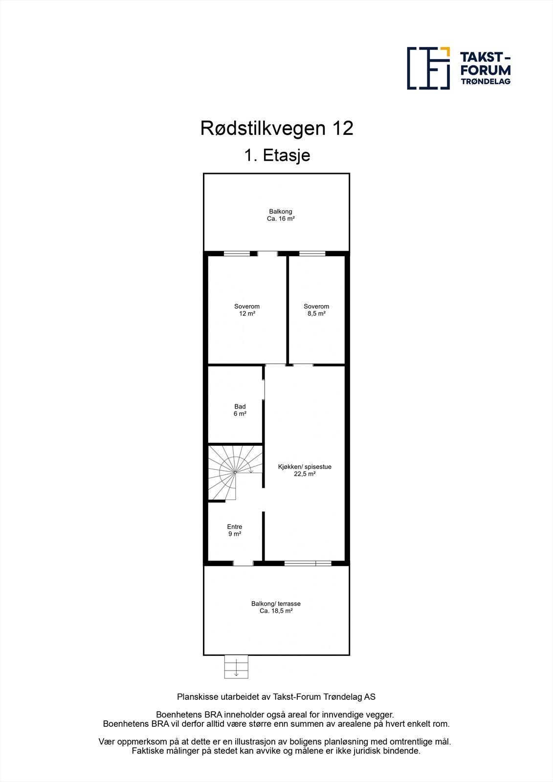 Planskisse av 1. etasje. Galleribilde