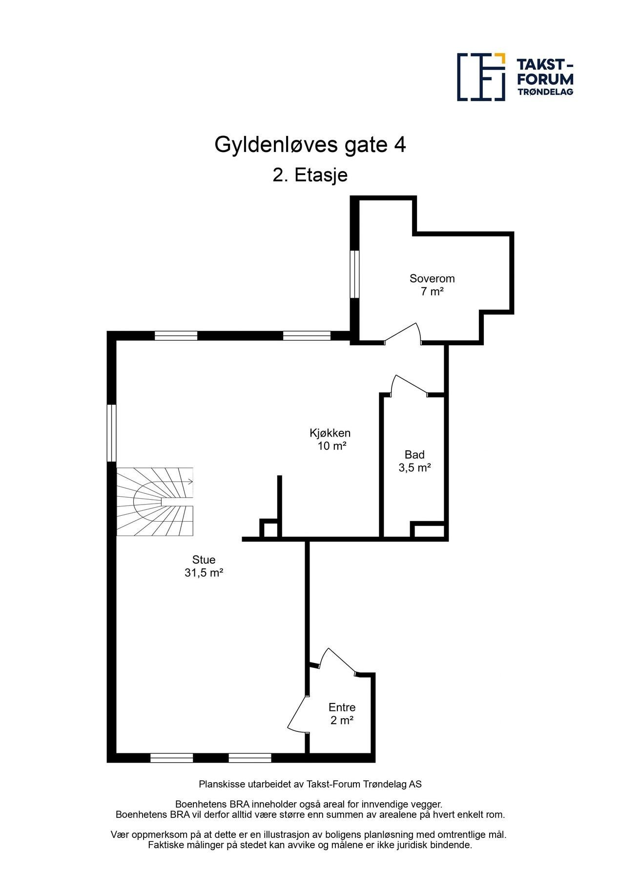 Planskisse 2.etasje. Galleribilde