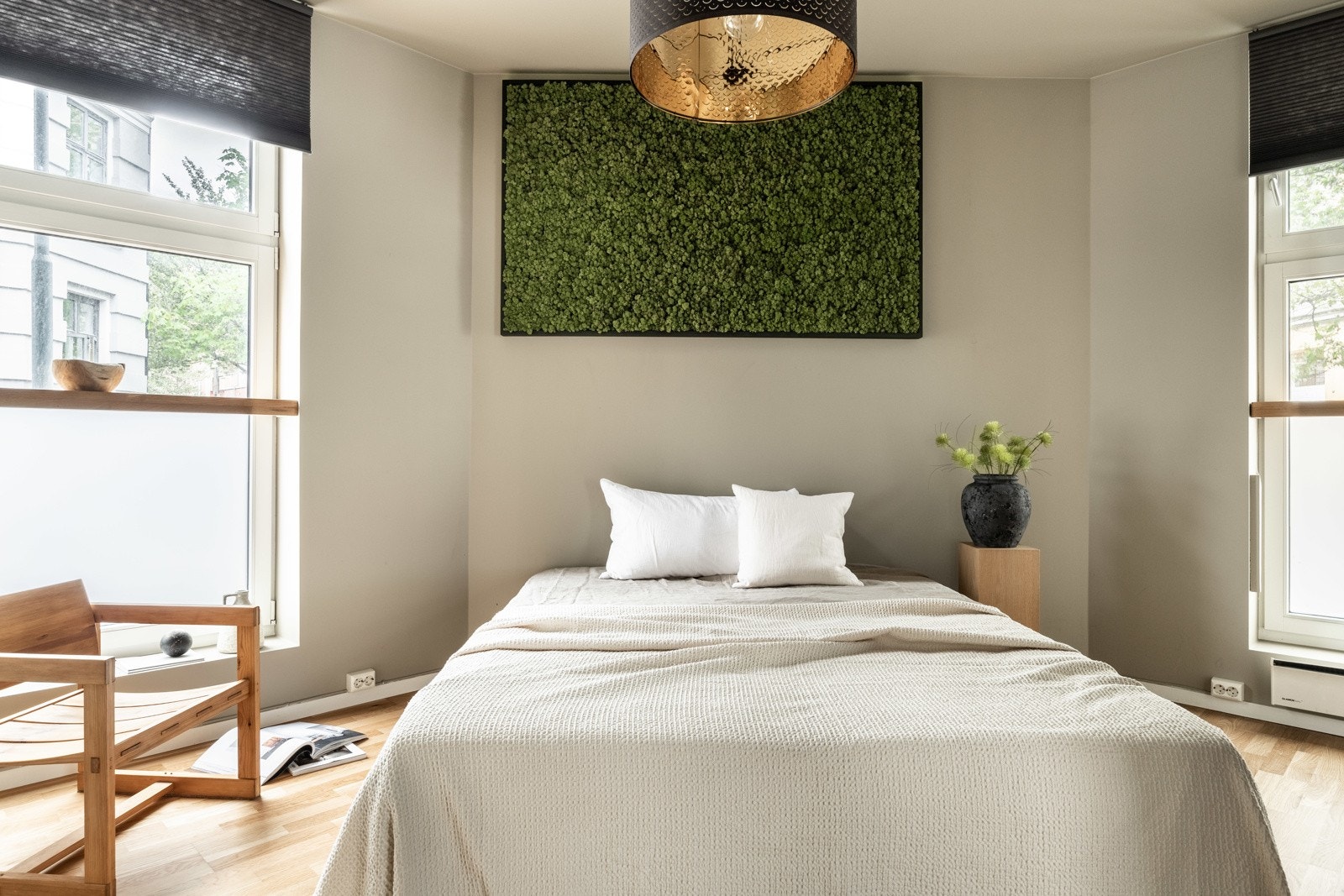 Det er god plass til stor dobbeltseng. Galleribilde