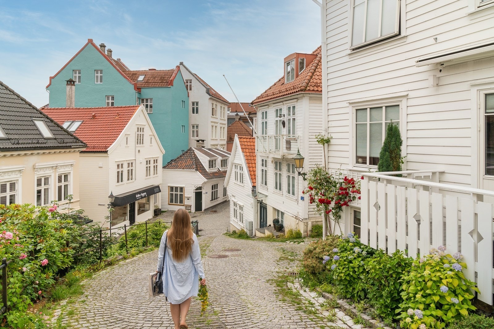 Det er ca. 10 minutters gange til Bryggen og fisketorget. Galleribilde