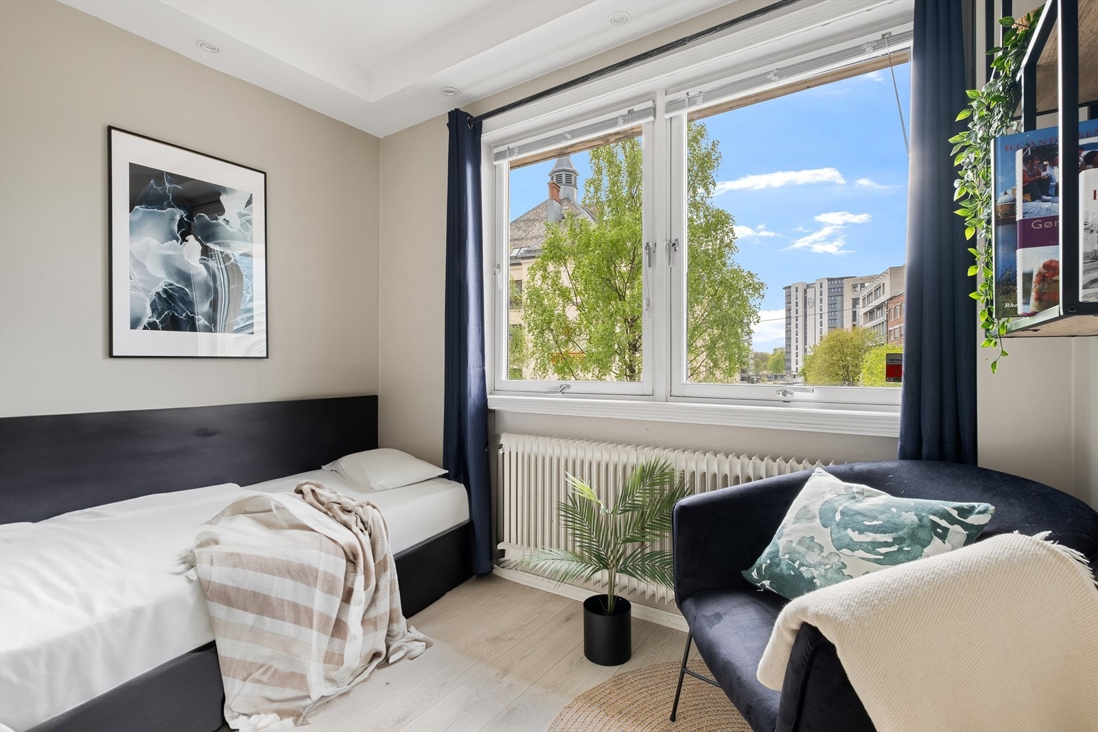 Digital styling - Rommet kan enkelt innredes som soverom, barnerom eller lignende. Galleribilde