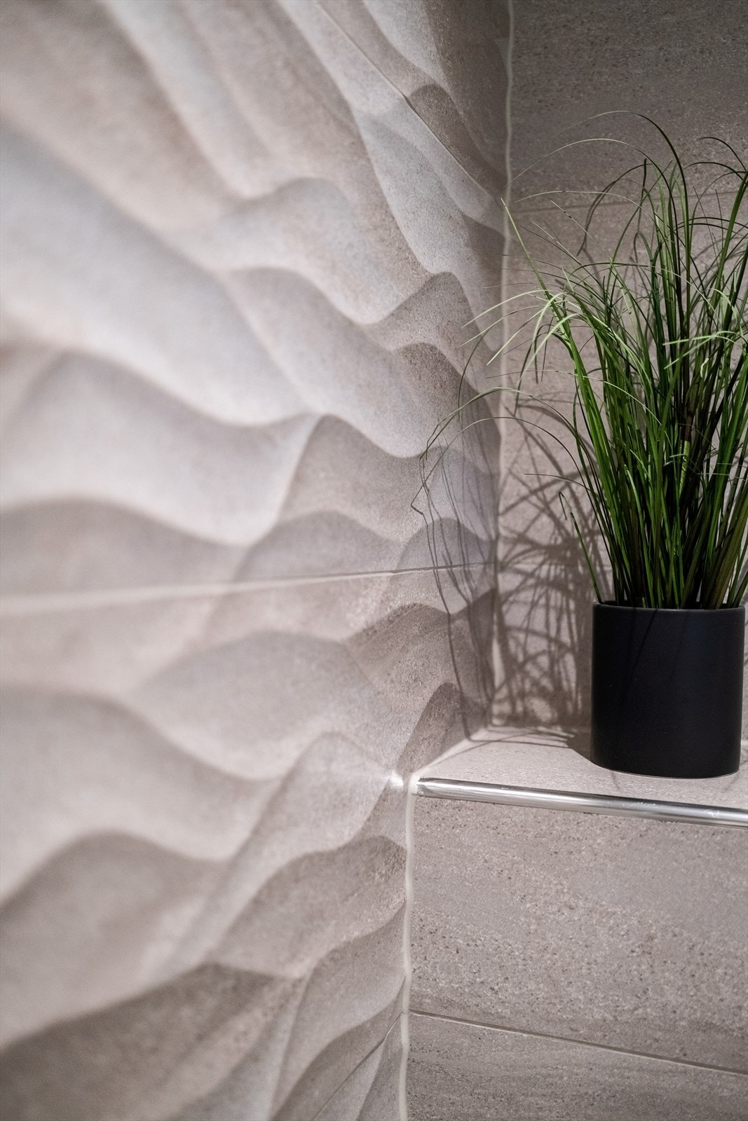 Detaljbilde av flisene. Galleribilde