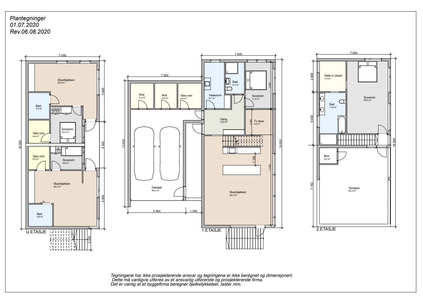 Tiltenkt plantegning. Galleribilde