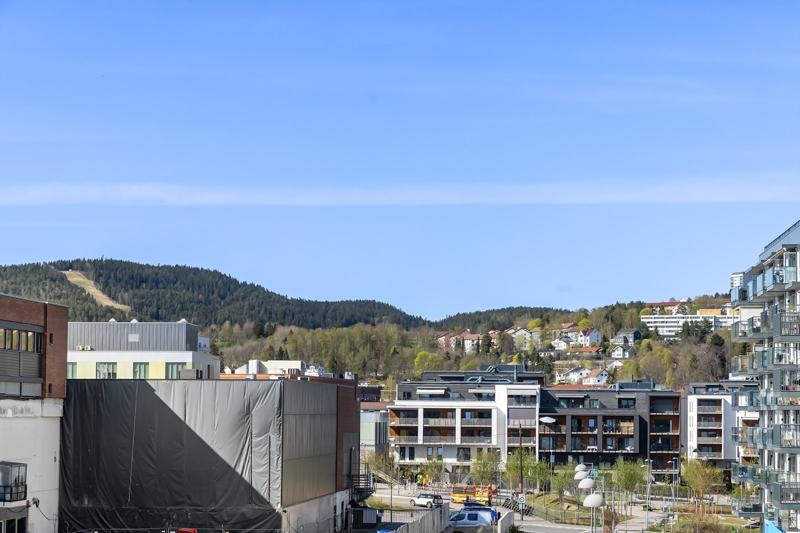 Utsyn fra balkongen Galleribilde