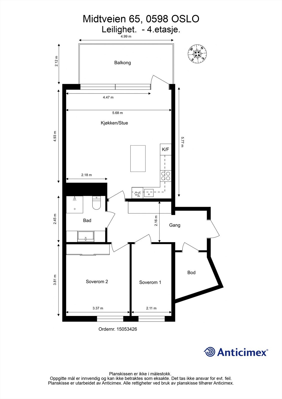 Plantegning Galleribilde