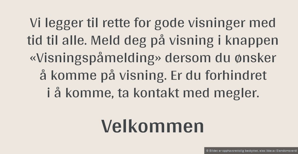 Husk påmelding til visning. Galleribilde