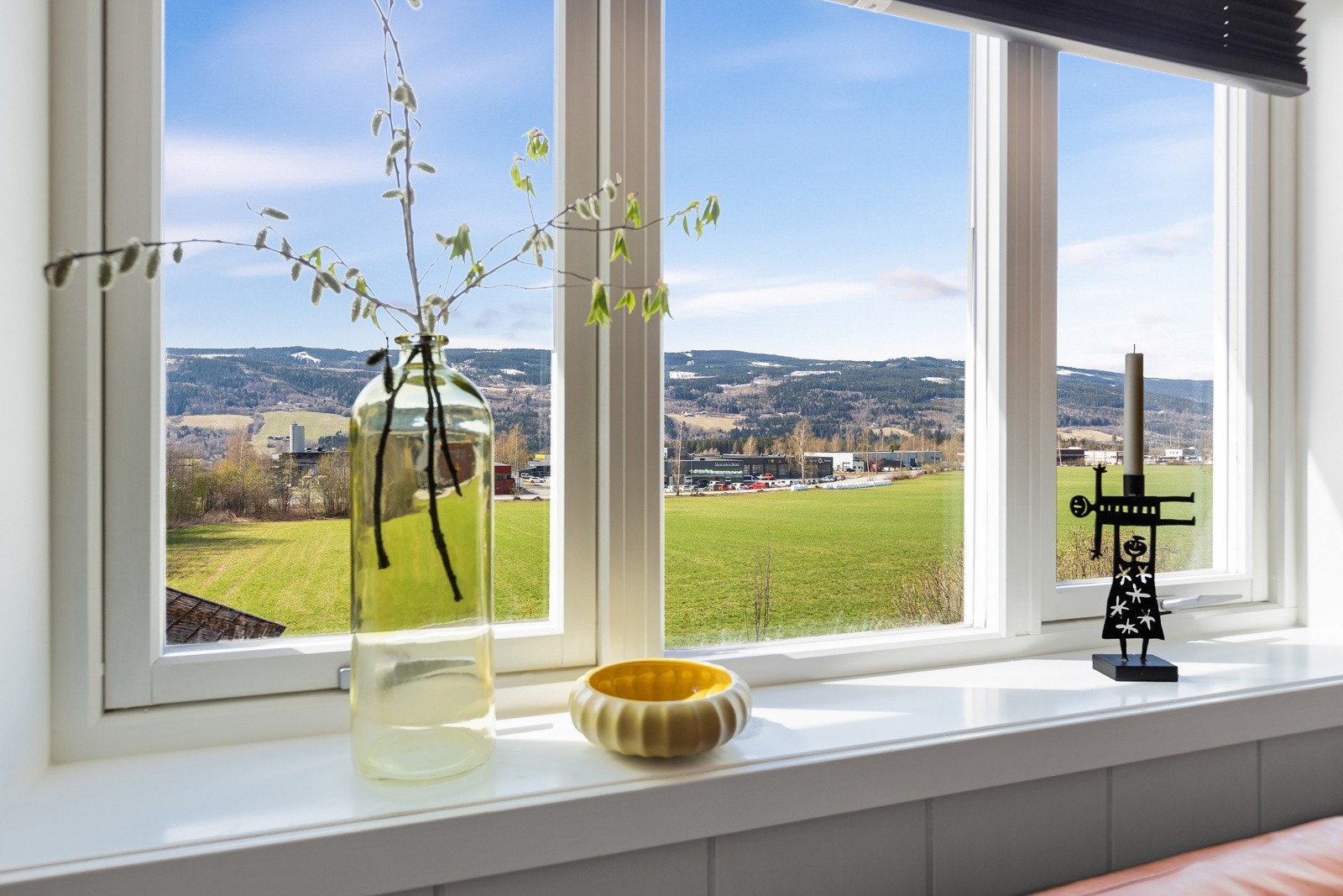 Utsyn til landlige omgivelser. Galleribilde