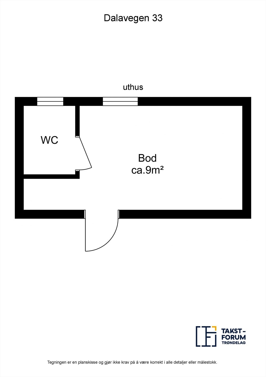 Planskisse - Uthus Galleribilde