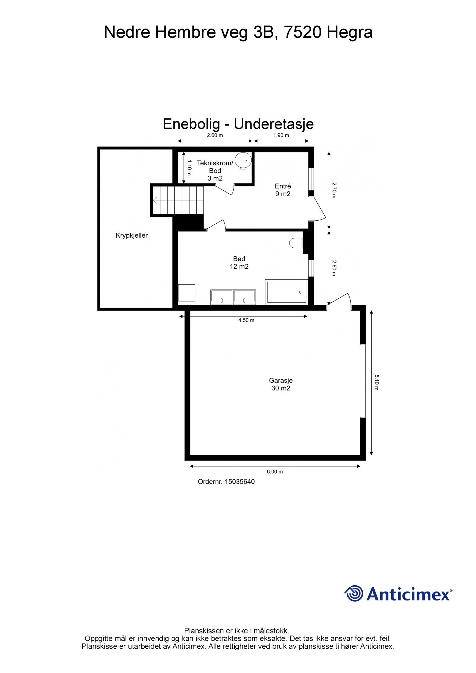 Plantegning etasje 1 Galleribilde